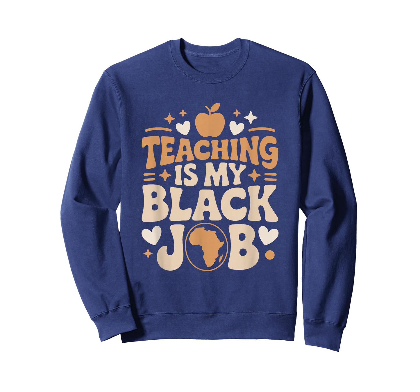 Teaching is My Black Job, Afro African Roots School Teacher T-Shirt