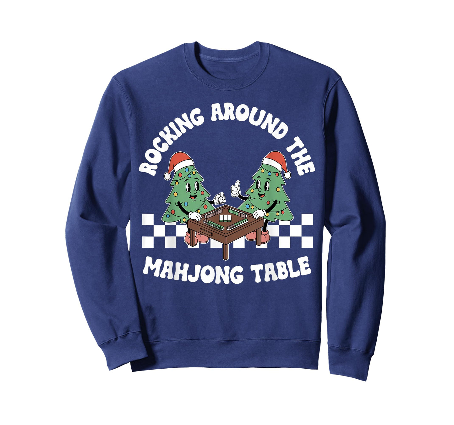 Rocking Around The Mahjong Table Christmas Playing Mahjong T-Shirt