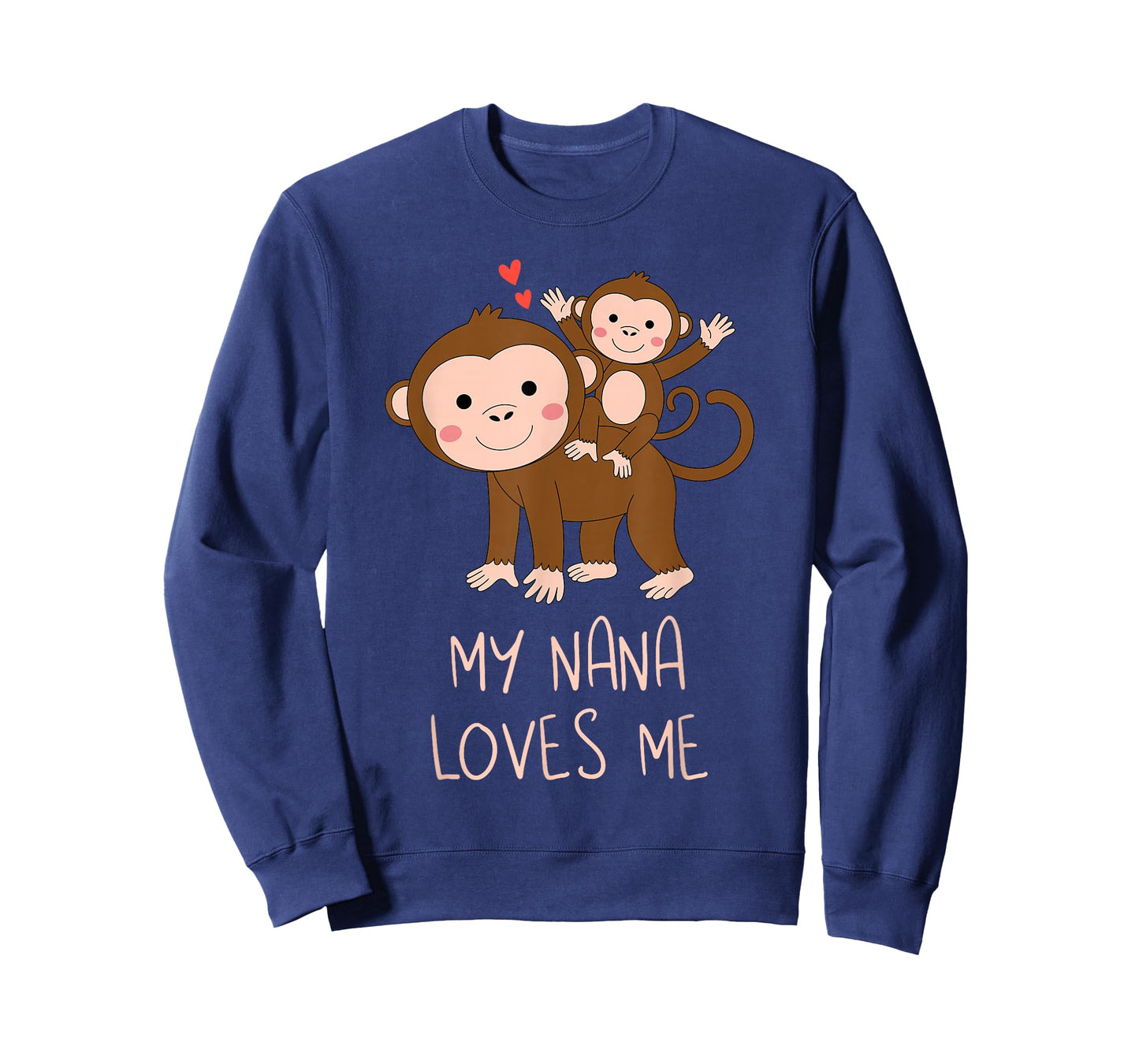 Cute Baby Monkey and Grandma My Nana Loves Me T-Shirt
