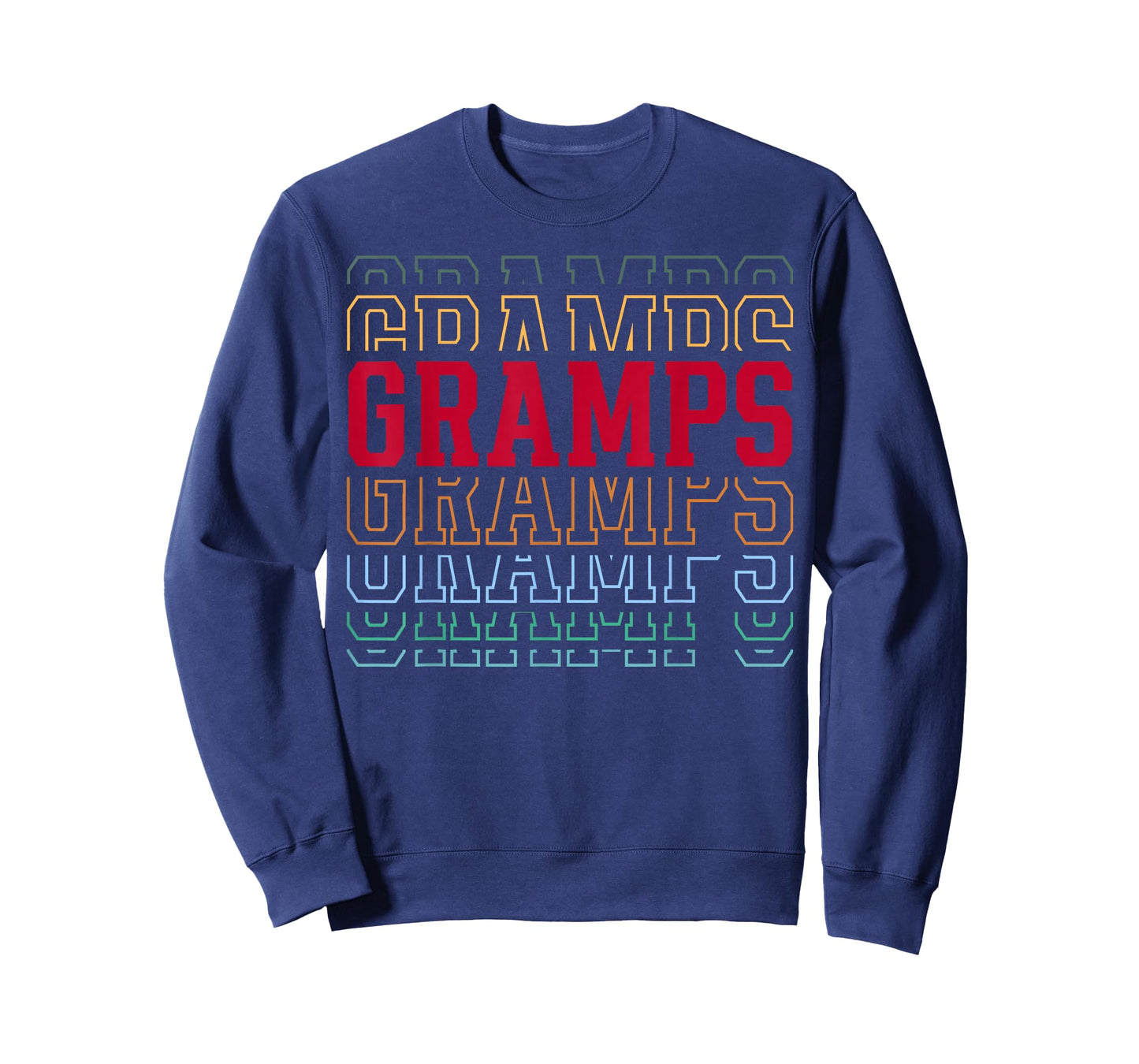 Gramps Funny Athletic Lettering Father's Day Grandpa T-Shirt