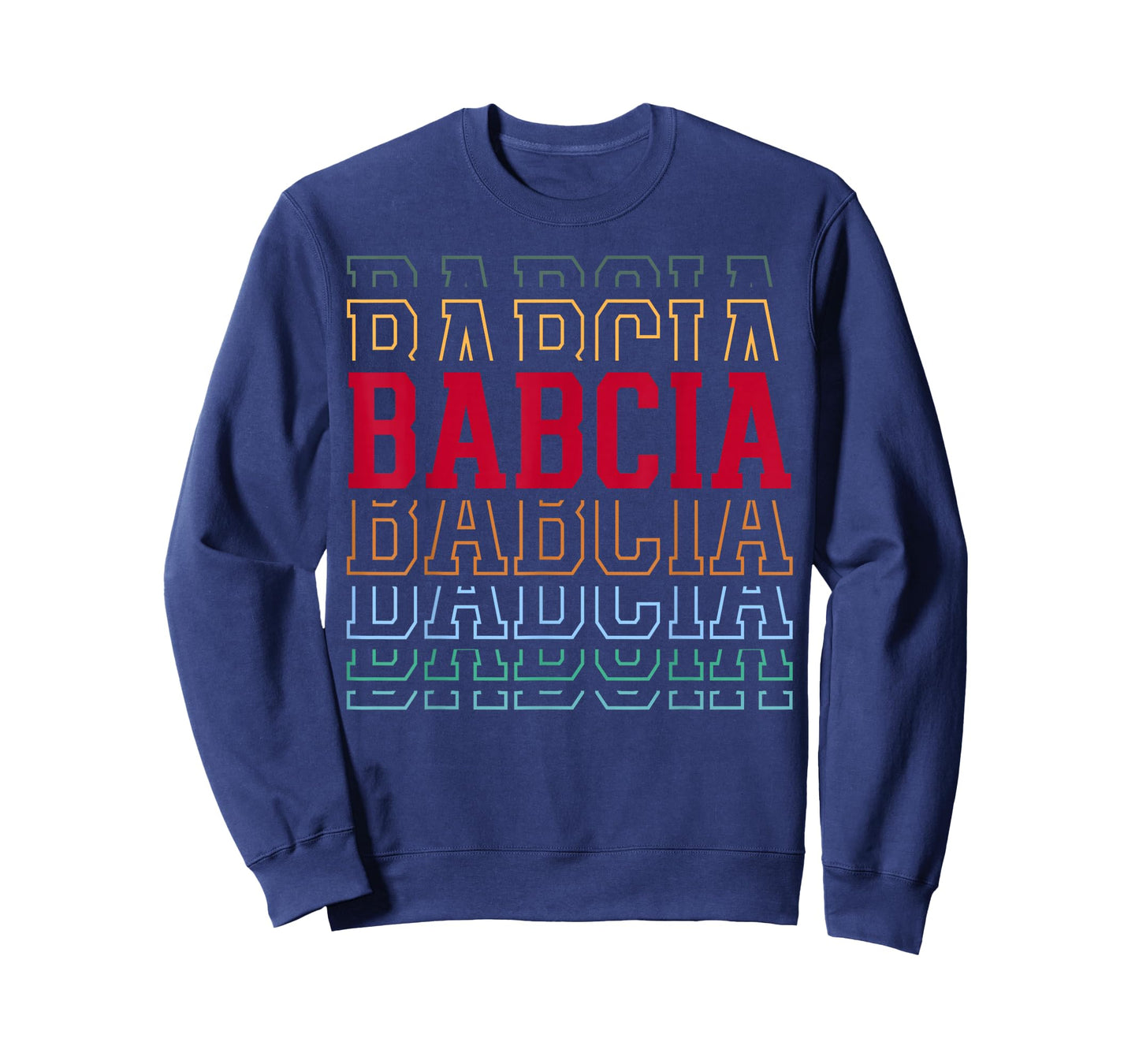 Babcia Funny Athletic Lettering Mother's Day Grandma T-Shirt