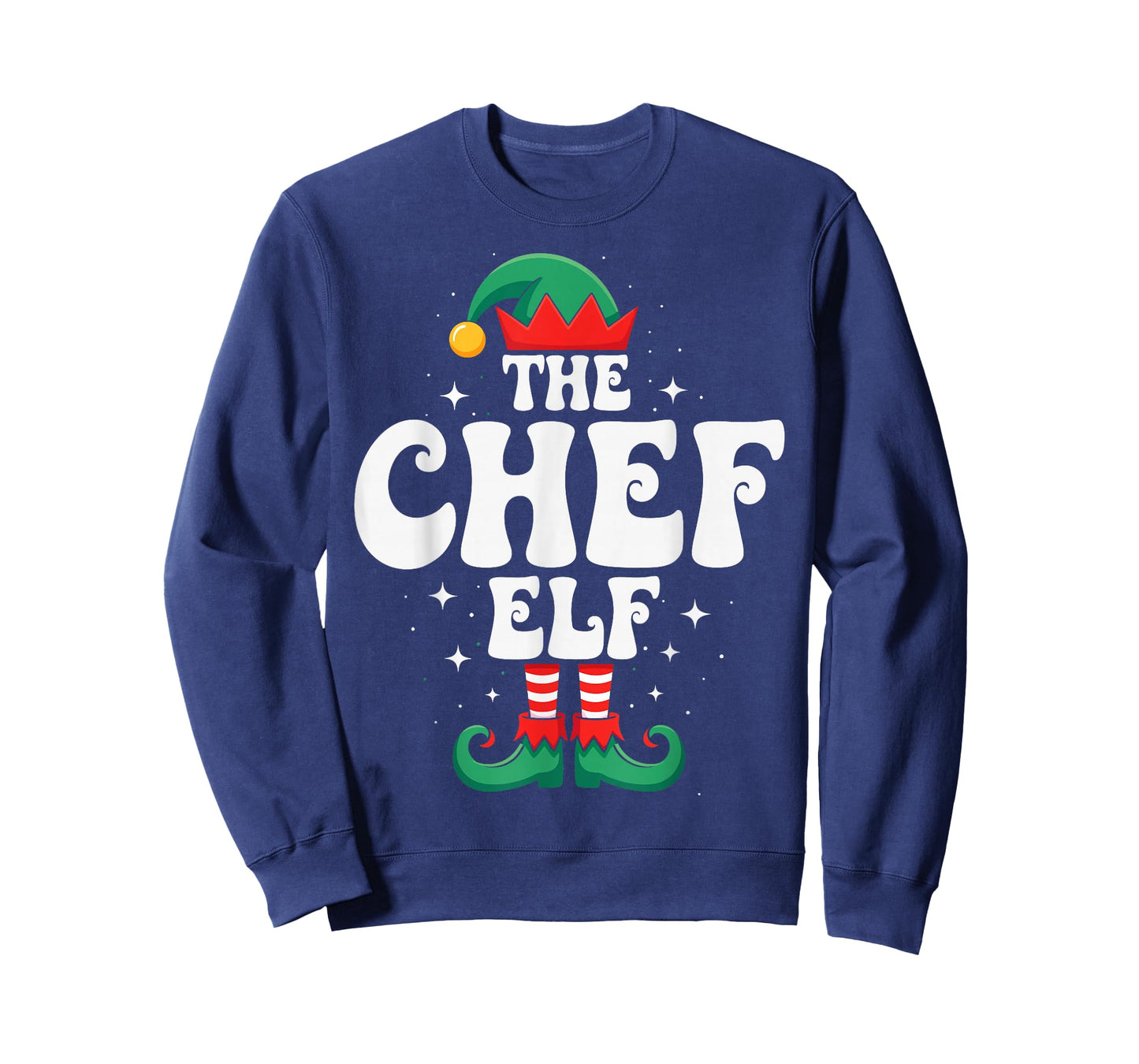 The Chef Elf Funny Christmas Matching Family Group T-Shirt