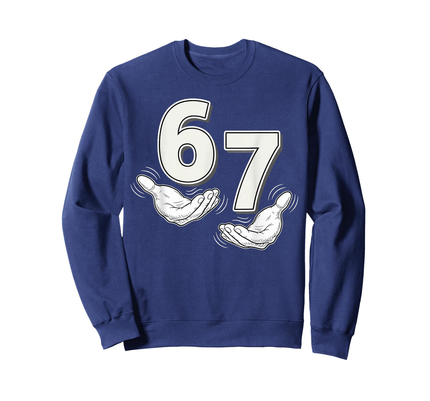 Six Seven 67 6 7 Kids 67 Teen Boys 6-7 Meme Hands Funny 67 T-Shirt
