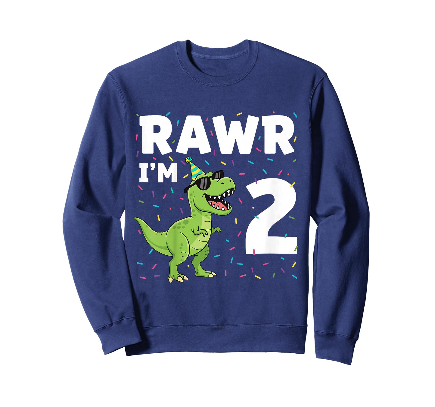 Kids 2nd Birthday Shirt Boy 2yr Two 2 Year Old Dinosaur T-Rex T-Shirt