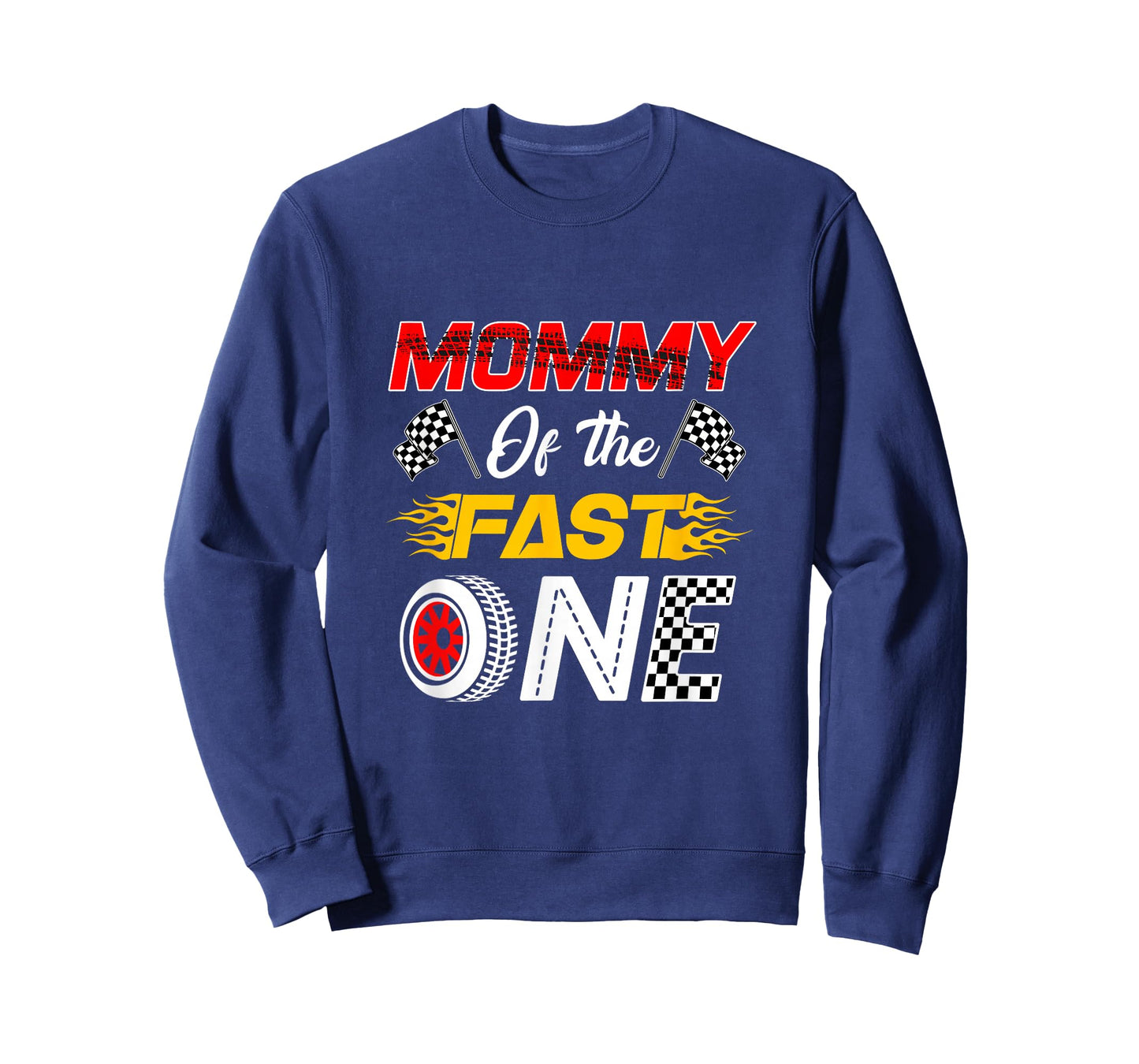 Mommy of The Fast One 1St Birthday Race Car Family T-Shirt