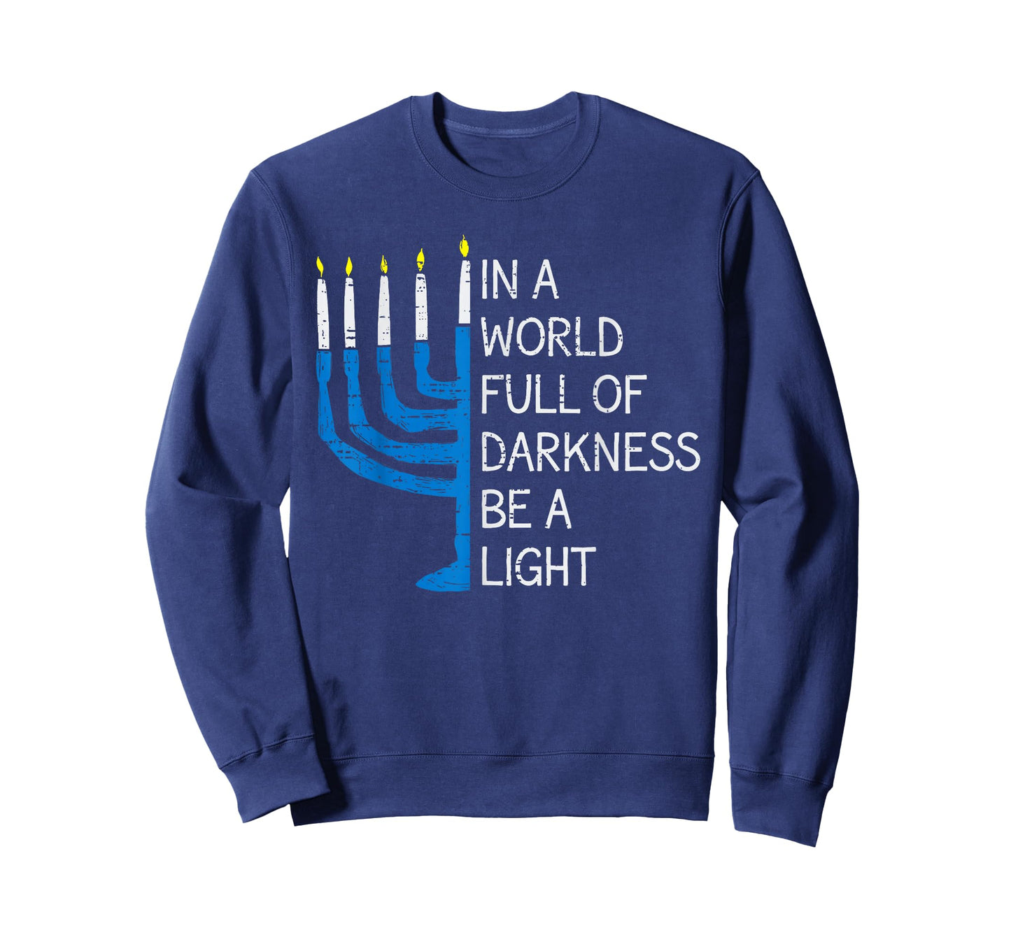 Be a Light Inspiring Hanukkah Jewish Menorah Chanukah Pajama T-Shirt