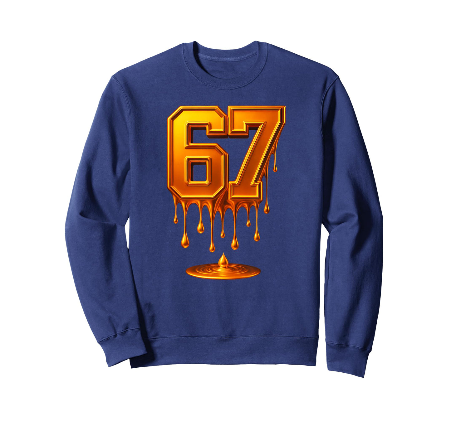 Dripping Gold 67 Meme Respect The Drip 67 Golden Aura Energy T-Shirt