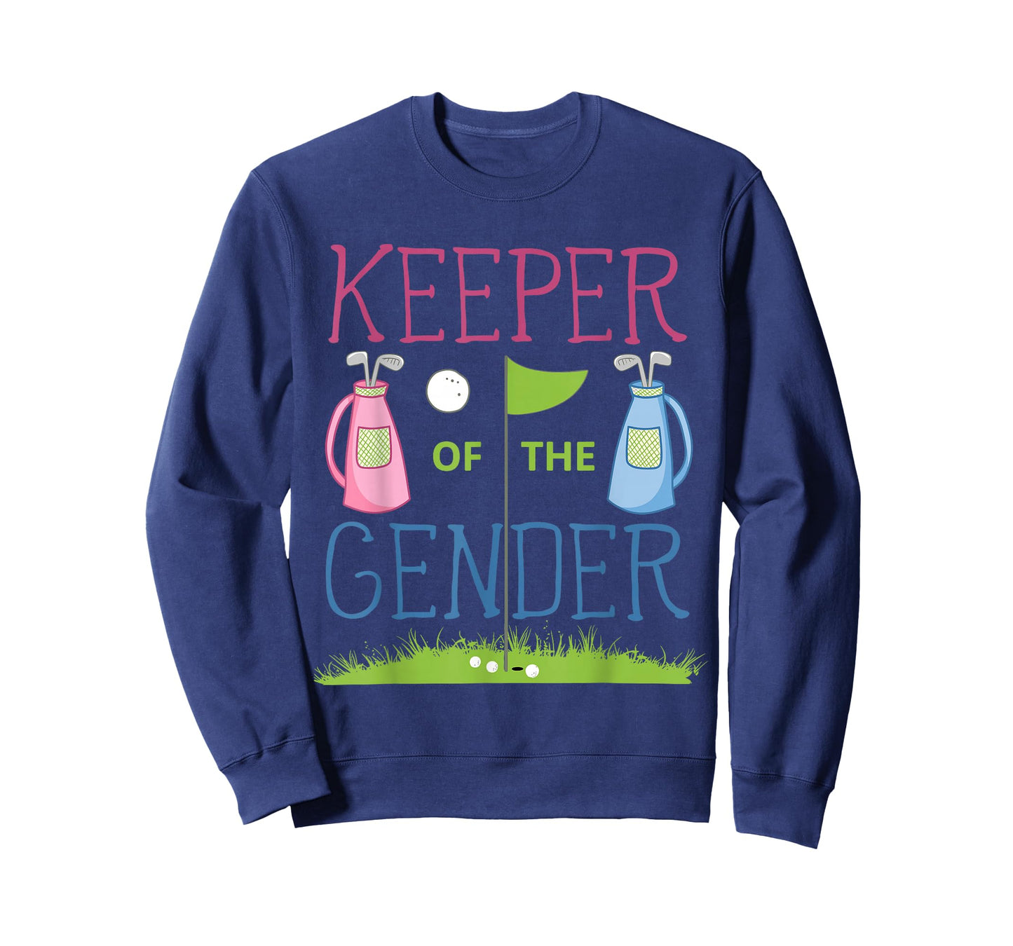 Keeper of The Gender Reveal Party Golf Golfing Sports Gender T-Shirt
