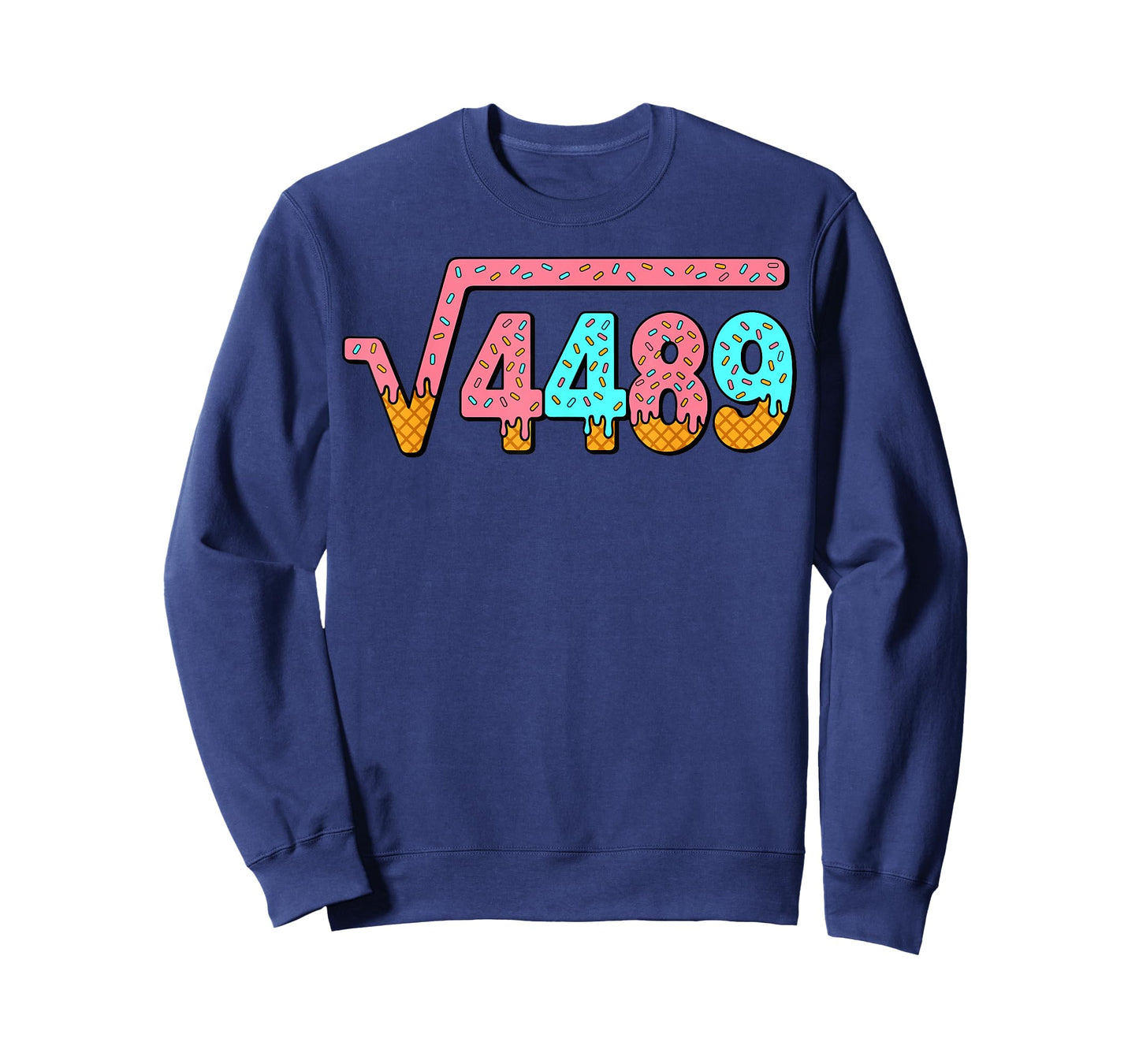 67 Ice Cream Drip Meme Square Root 4489 Slang Math Teacher T-Shirt