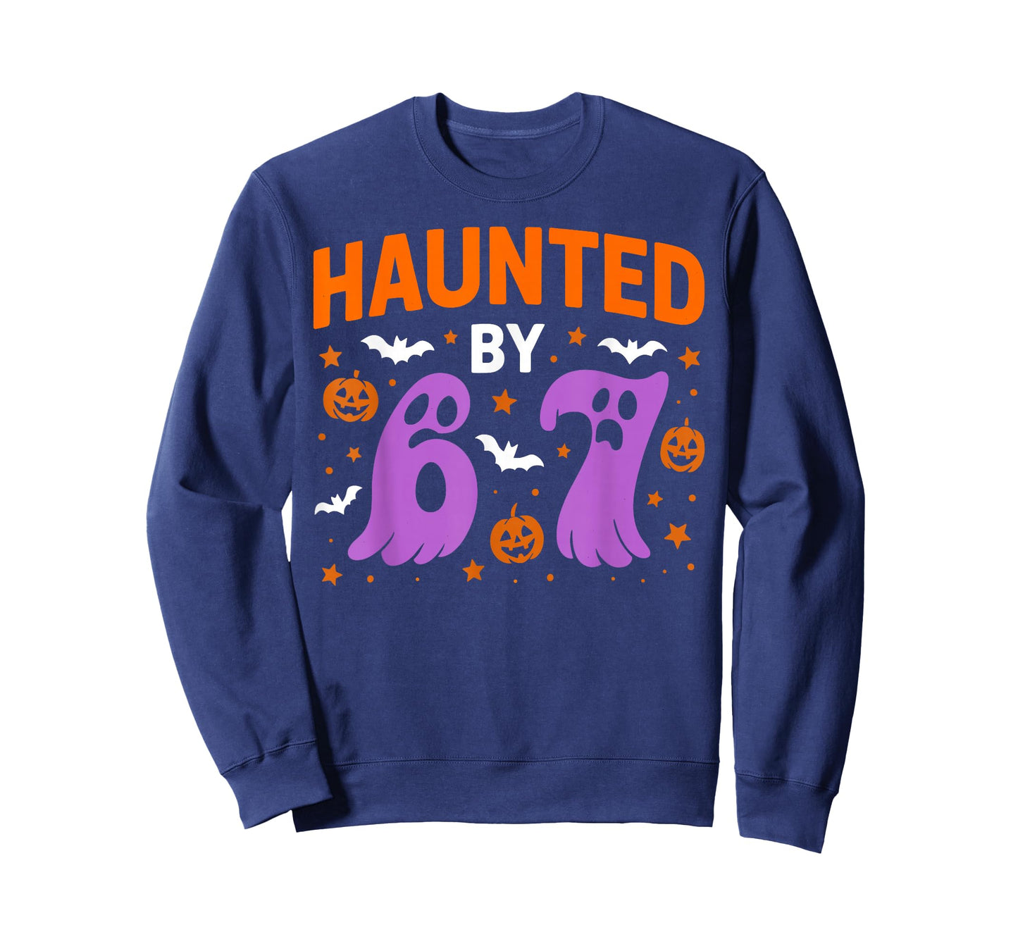 Halloween Haunted by 67 Shirt Funny Haunted by 6-7 Funny 6 7 T-Shirt