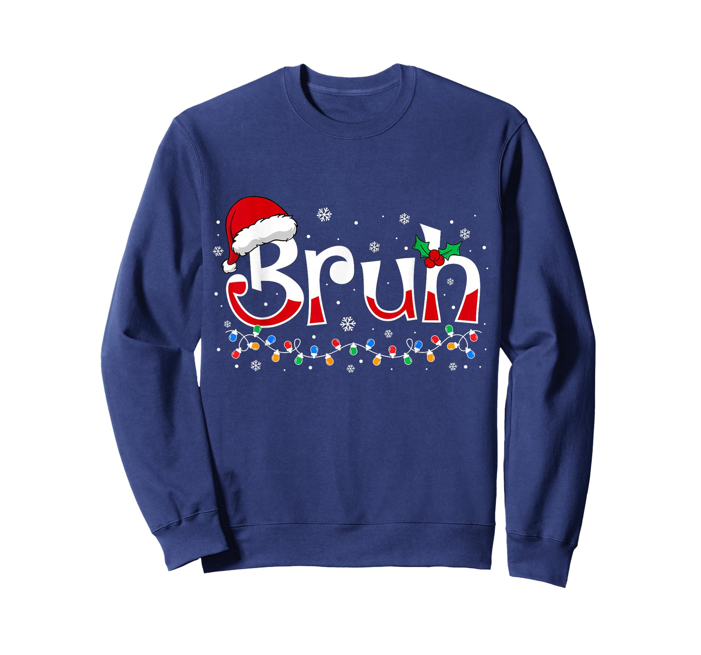 Bruh Funny Christmas Pajamas Boys Teens Kids Xmas PJ Outfit T-Shirt