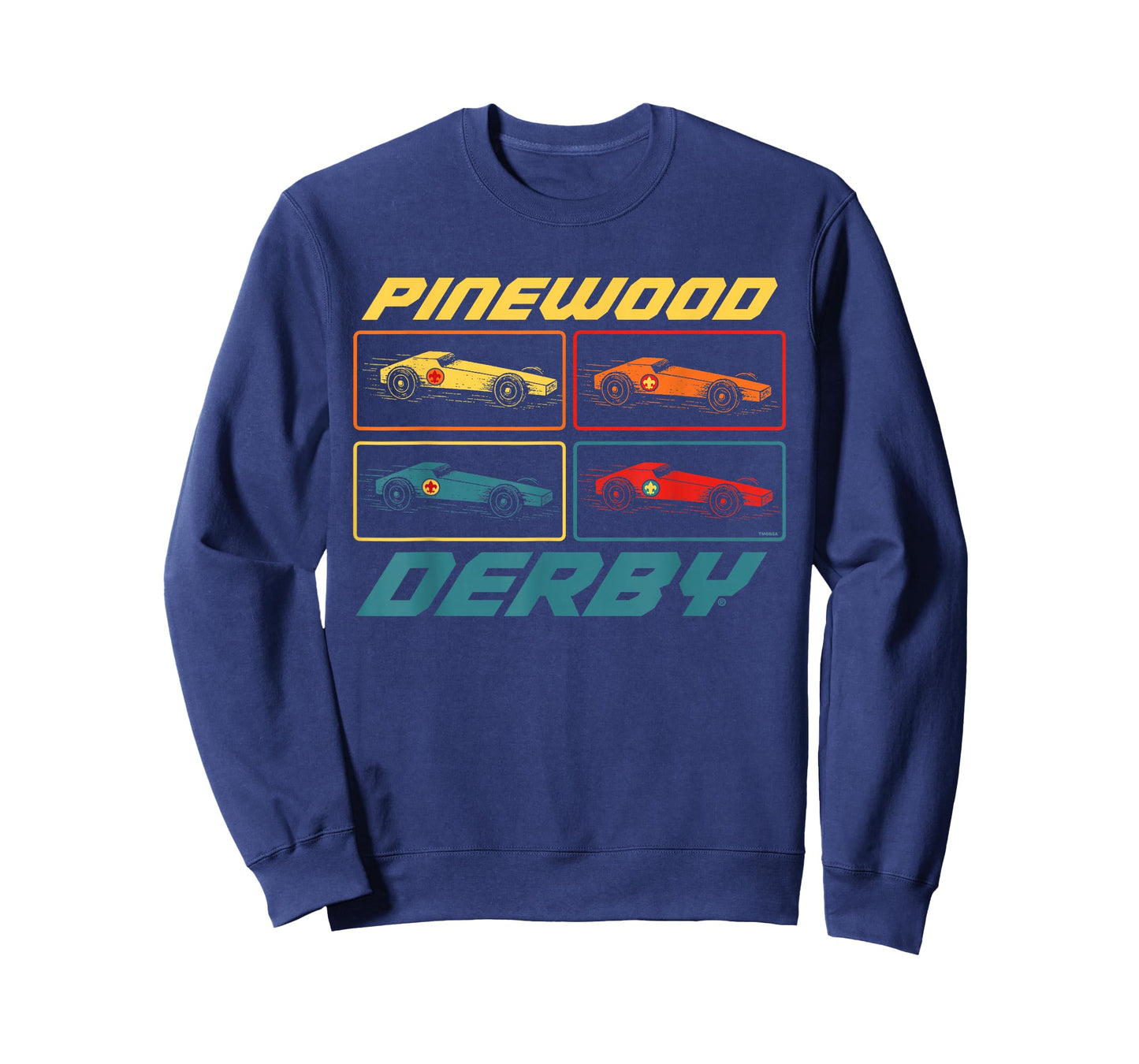 Classic Pinewood Derby Pop Art Cub Scouts Retro Race Cars T-Shirt