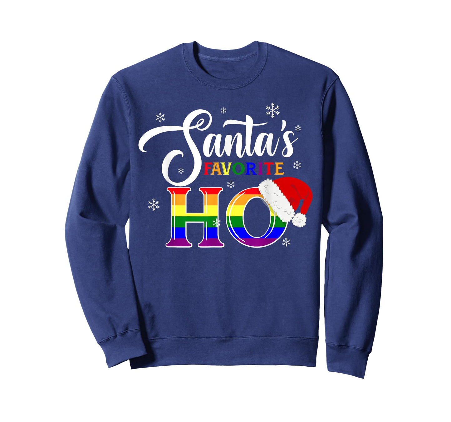 Ugly Sweater Christmas LGBT Gay Lesbian Santas Favorite Ho T-Shirt