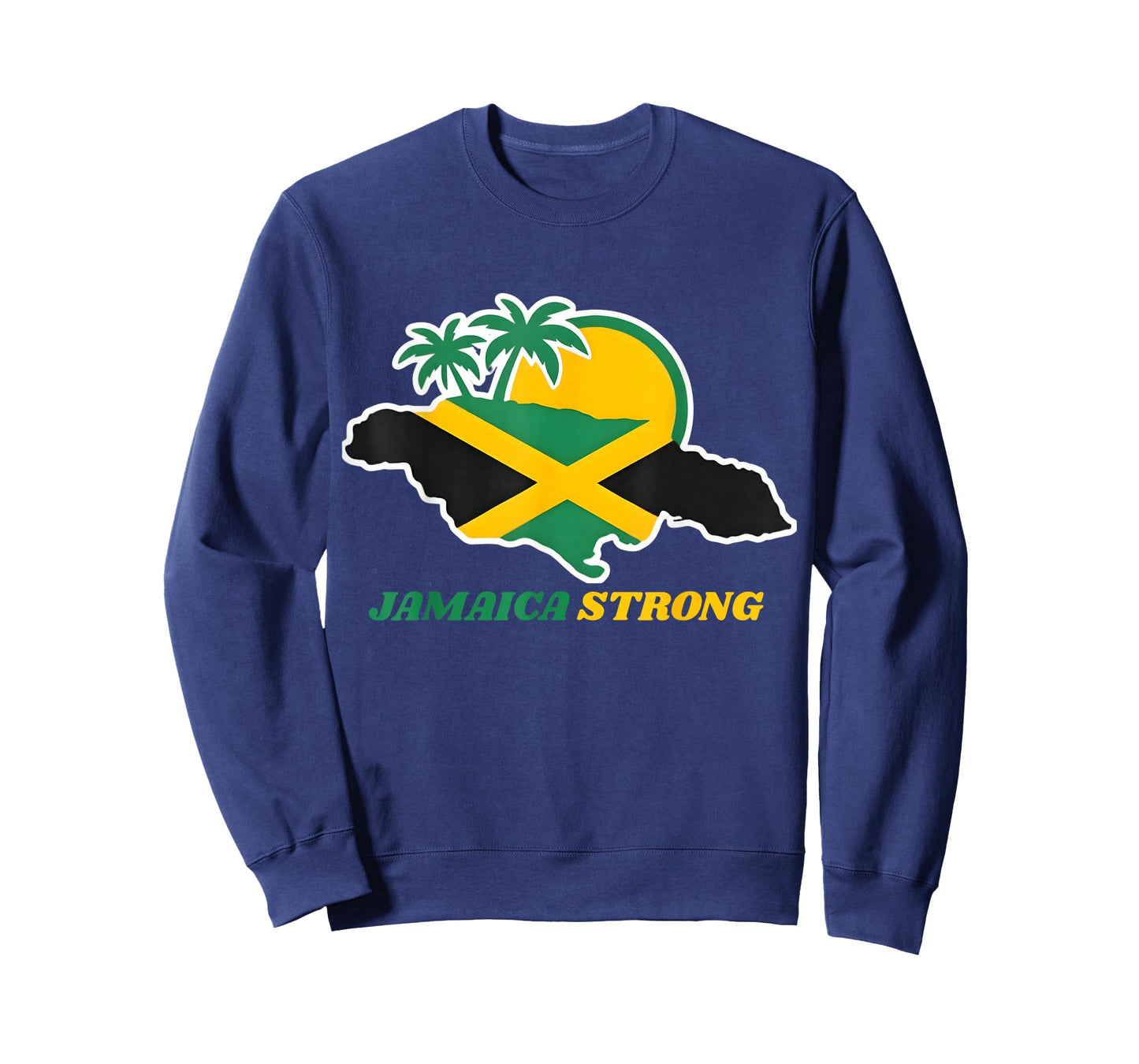 Jamaica Strong I Love Jamaican Flag Heart Women Men T-Shirt