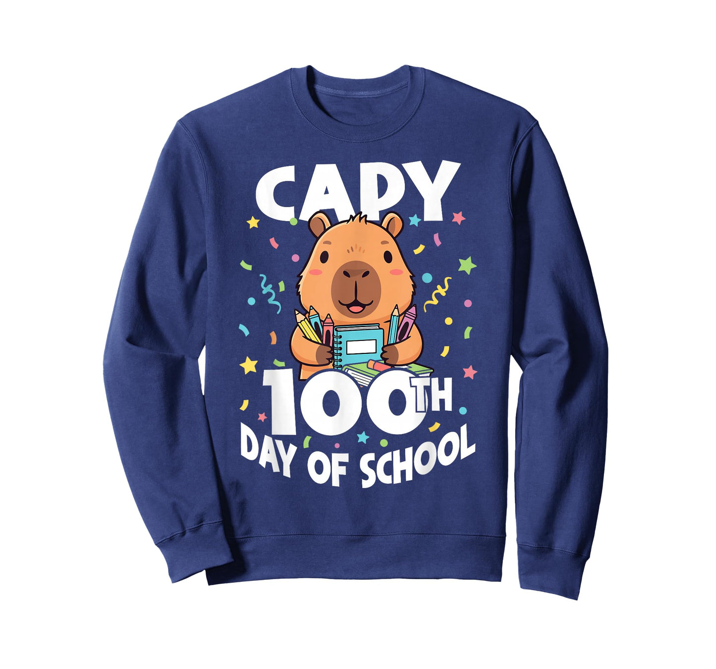 Capy 100th Day of School Capybara 100 Days of School Kids T-Shirt