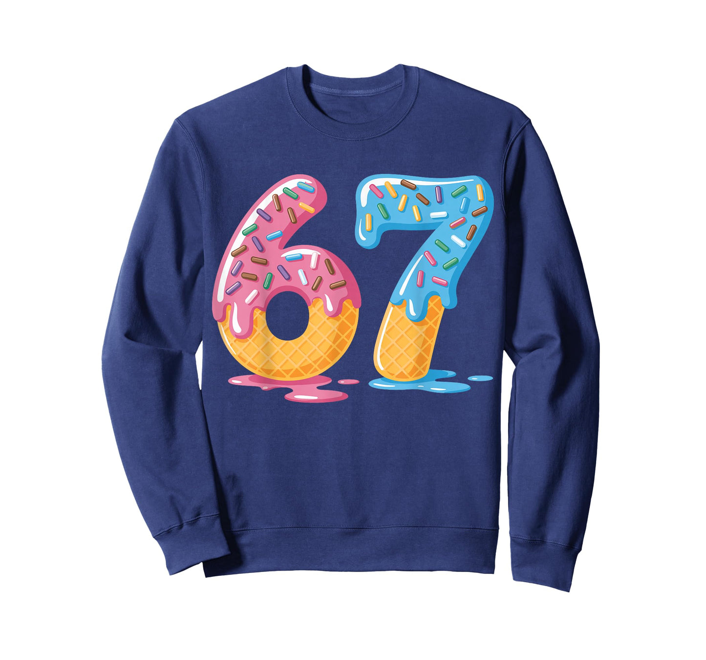 67 Shirt Ice Cream Shorts Funny Meme Slang Six Seven 6 7 T-Shirt