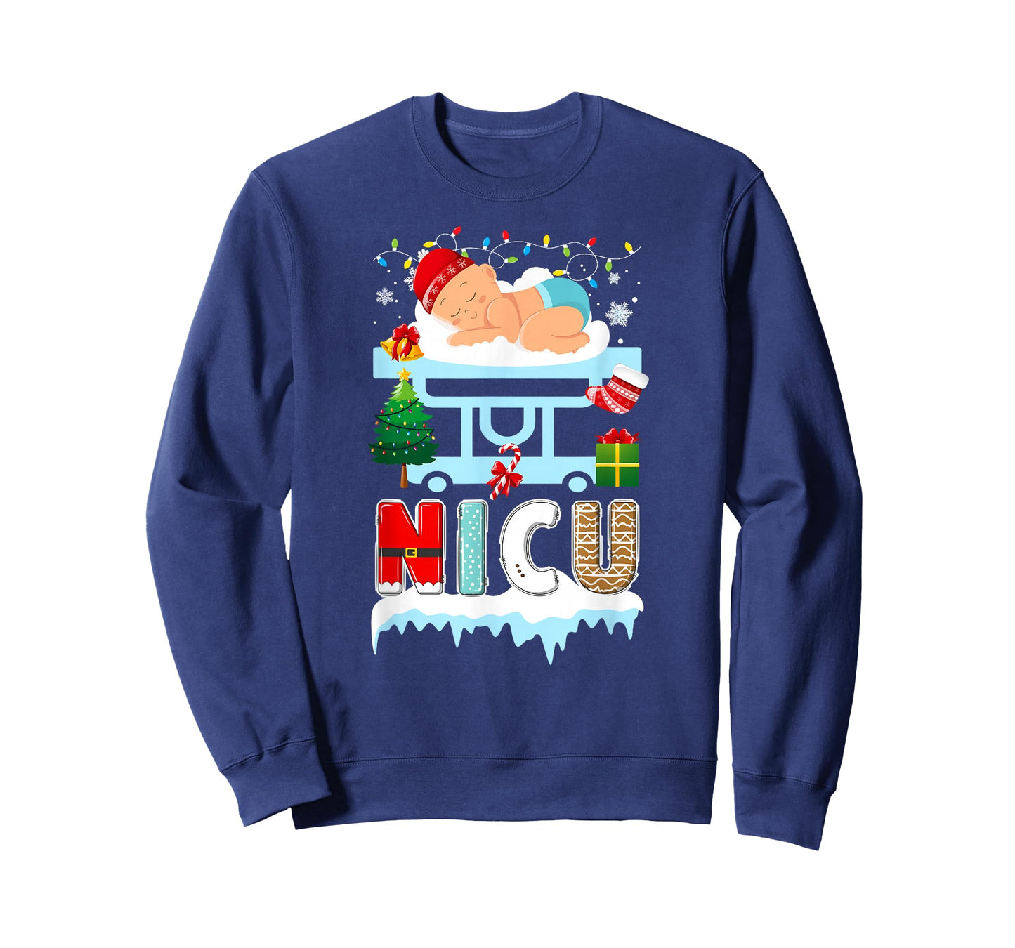 NICU Nurse Christmas Neonatal ICU Nurse Xmas NICU Nursing T-Shirt