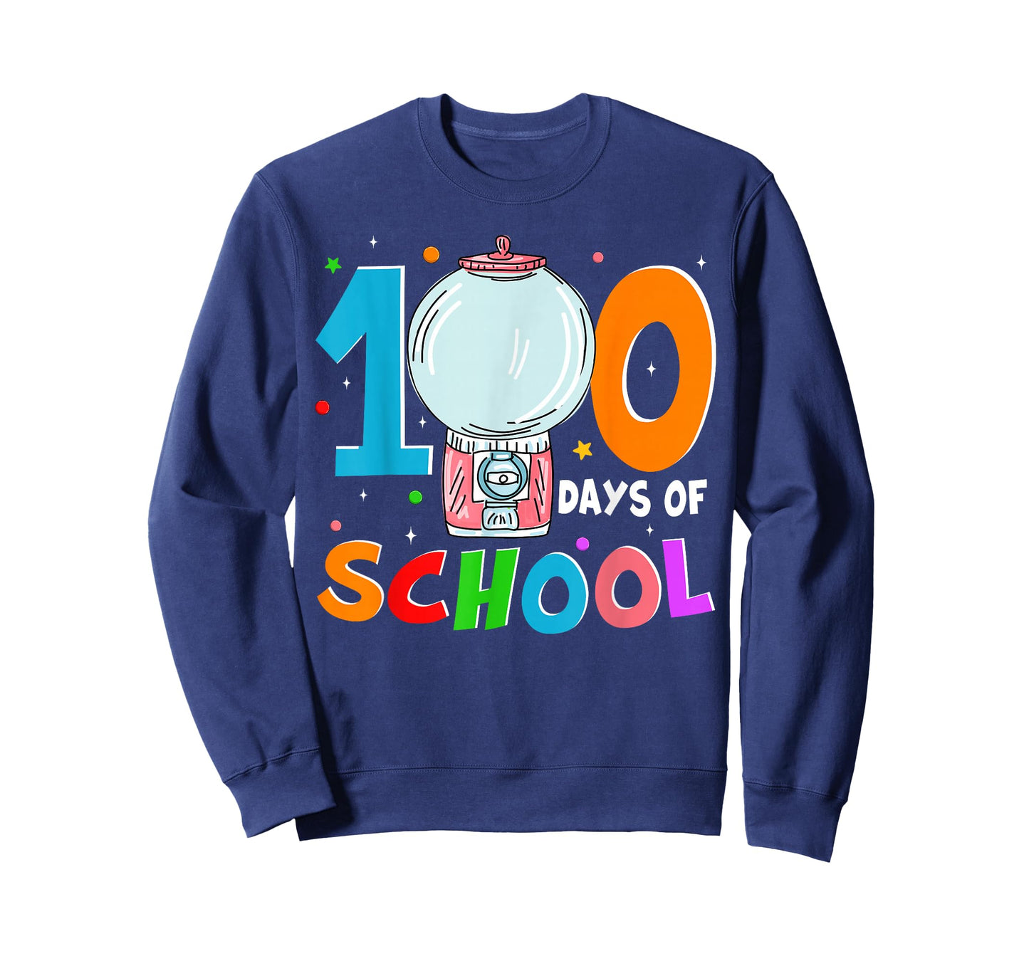 Funny Gumball Machine 100 Days of School Shirts Kids Teacher T-Shirt