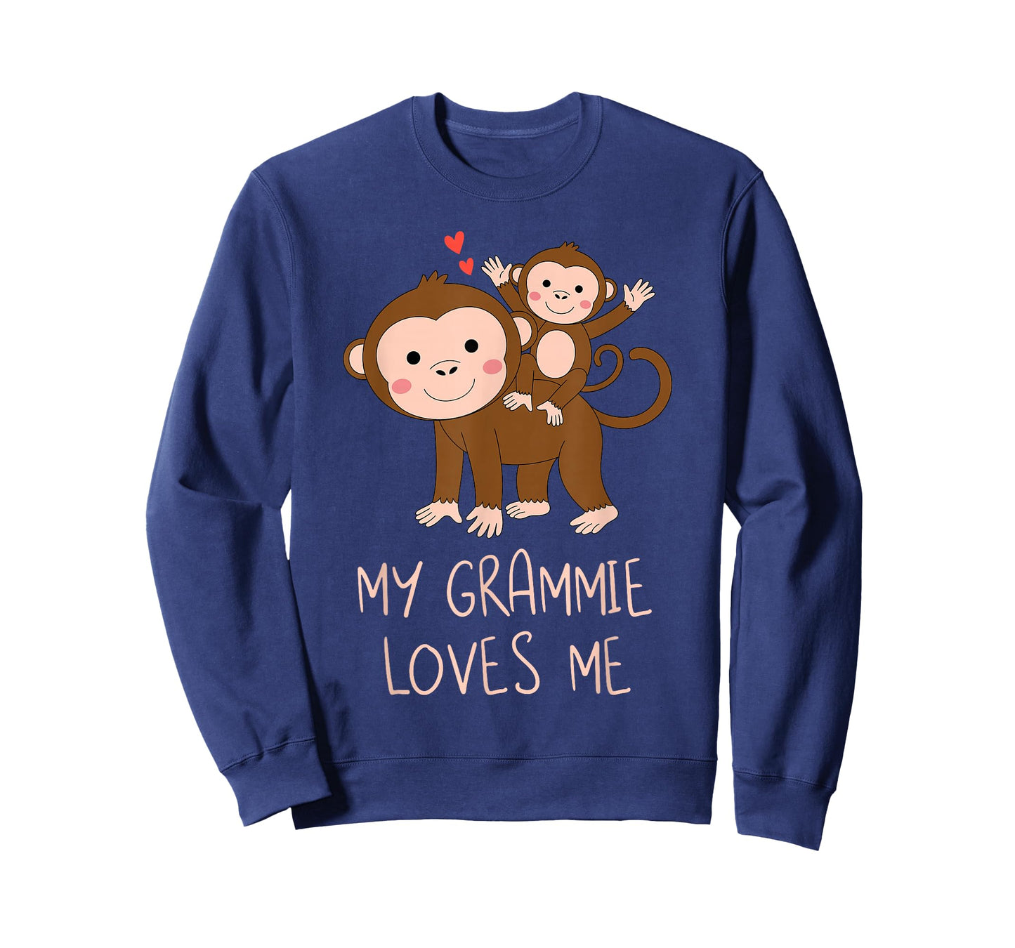 Cute Baby Monkey and Grandma My Grammie Loves Me T-Shirt