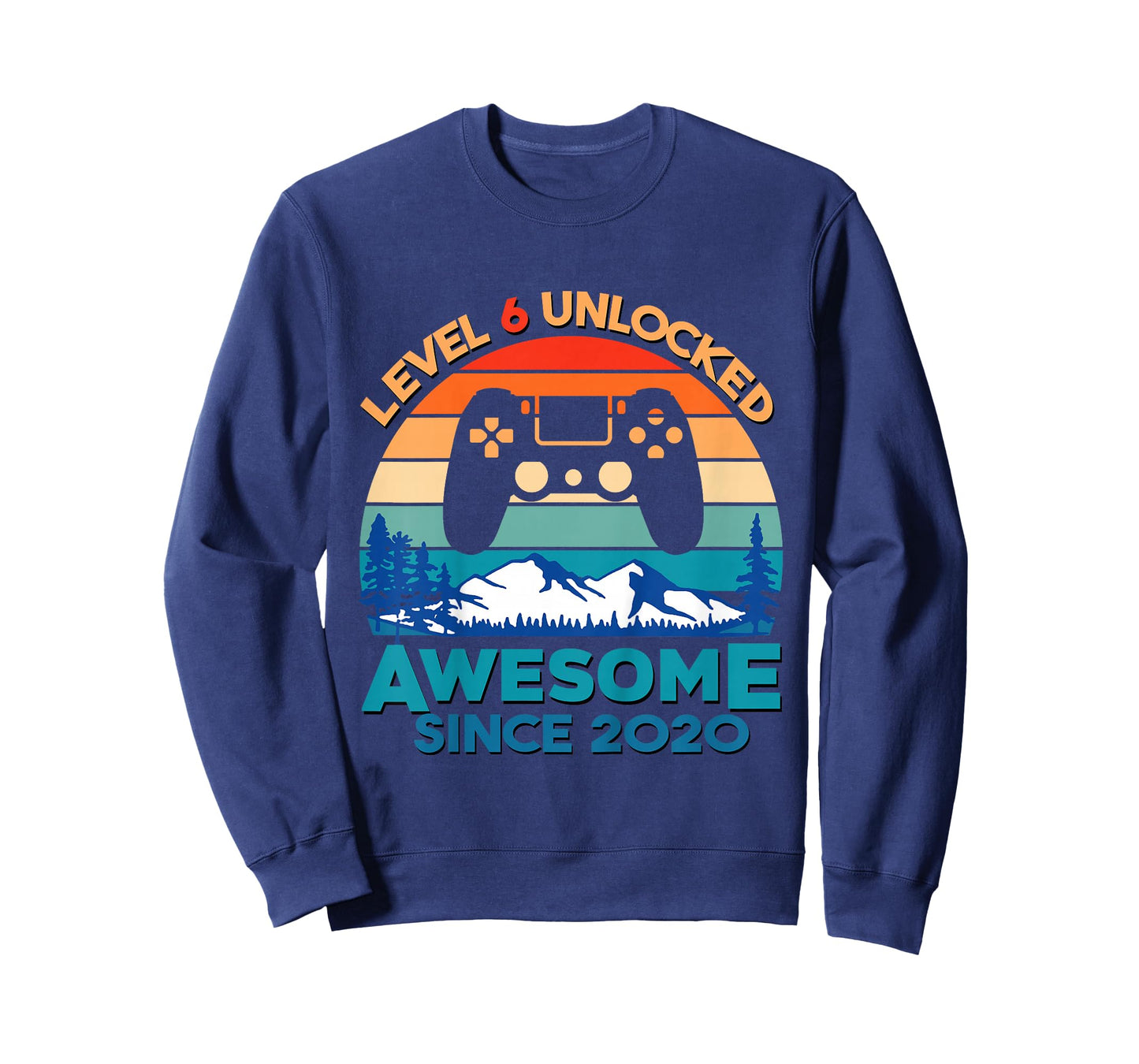 Kids Level 6 Unlocked 6th Birthday Boy Game Turning 6 Year Old T-Shirt