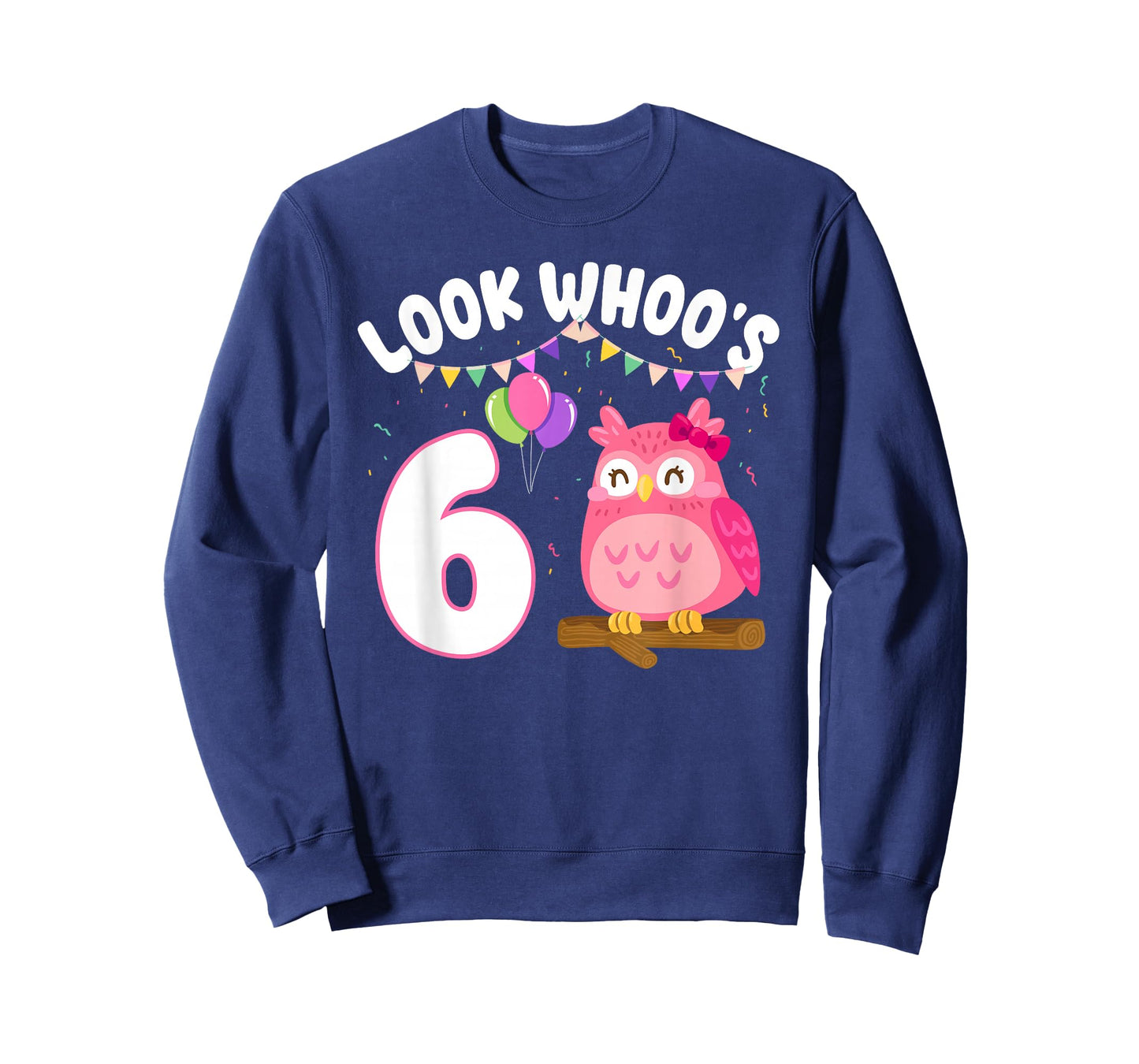 Look Whoo's 6 Year Old Girl Birthday Owl Themed Party 6th T-Shirt