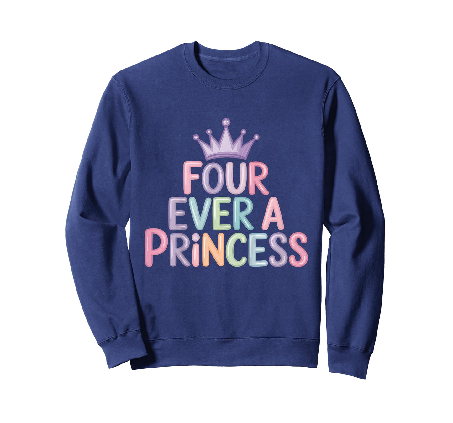 Four Ever A Princess 4th Birthday Girls 4 Year Old Girl T-Shirt