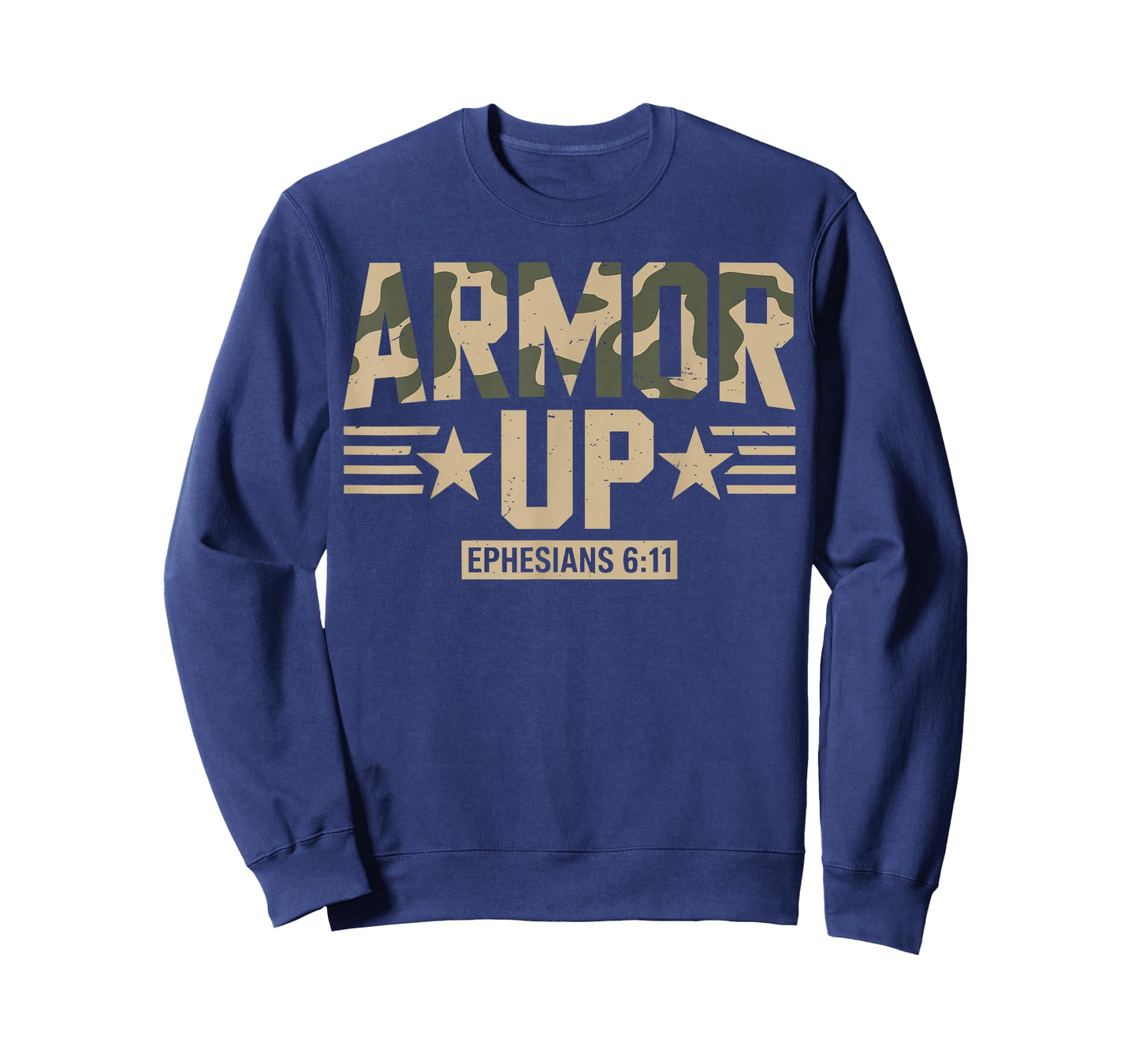Armor Up Christian Workout Gym Camo Jesus God Son Brother T-Shirt