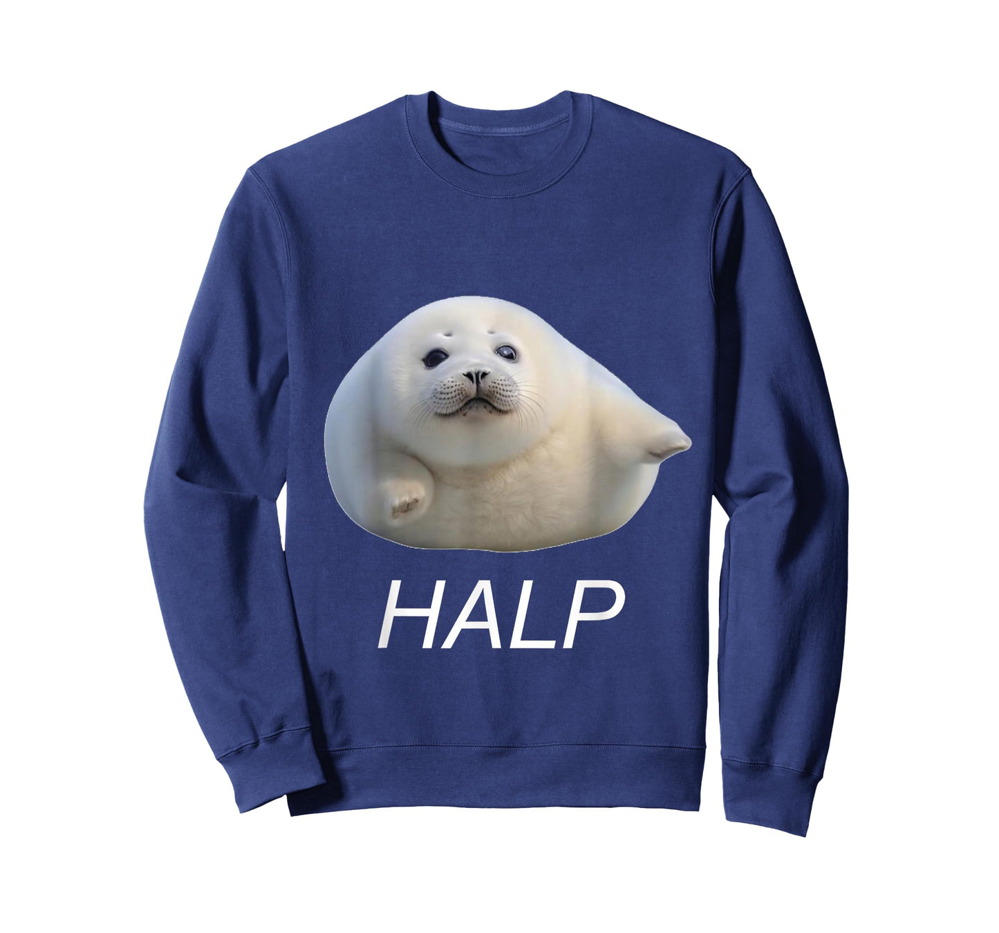 Funny Gen Z Ugly Cute Baby Seal Meme Halp T-Shirt