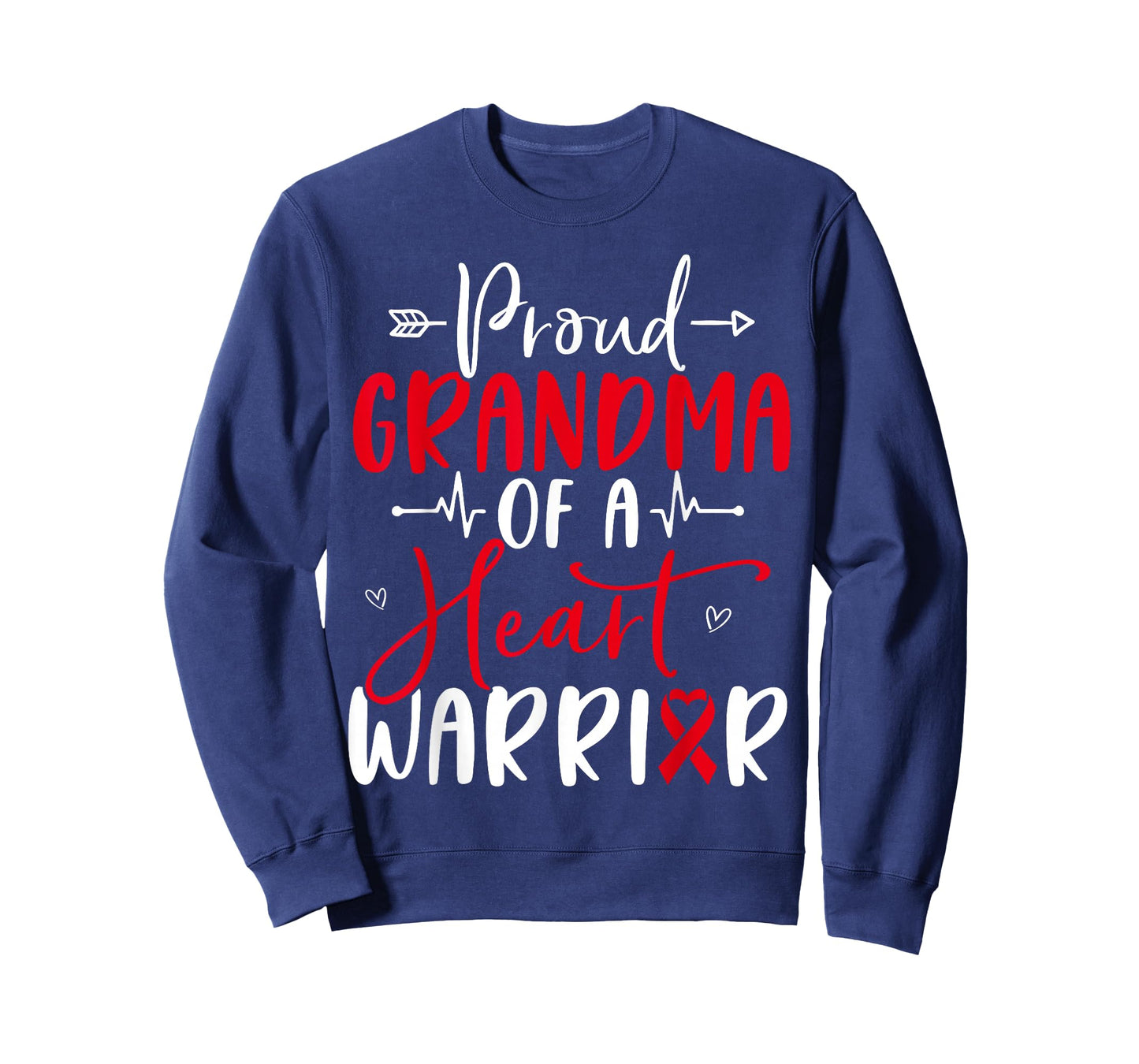 Grandma of a Heart Warrior Heart Disease Awareness CHD T-Shirt