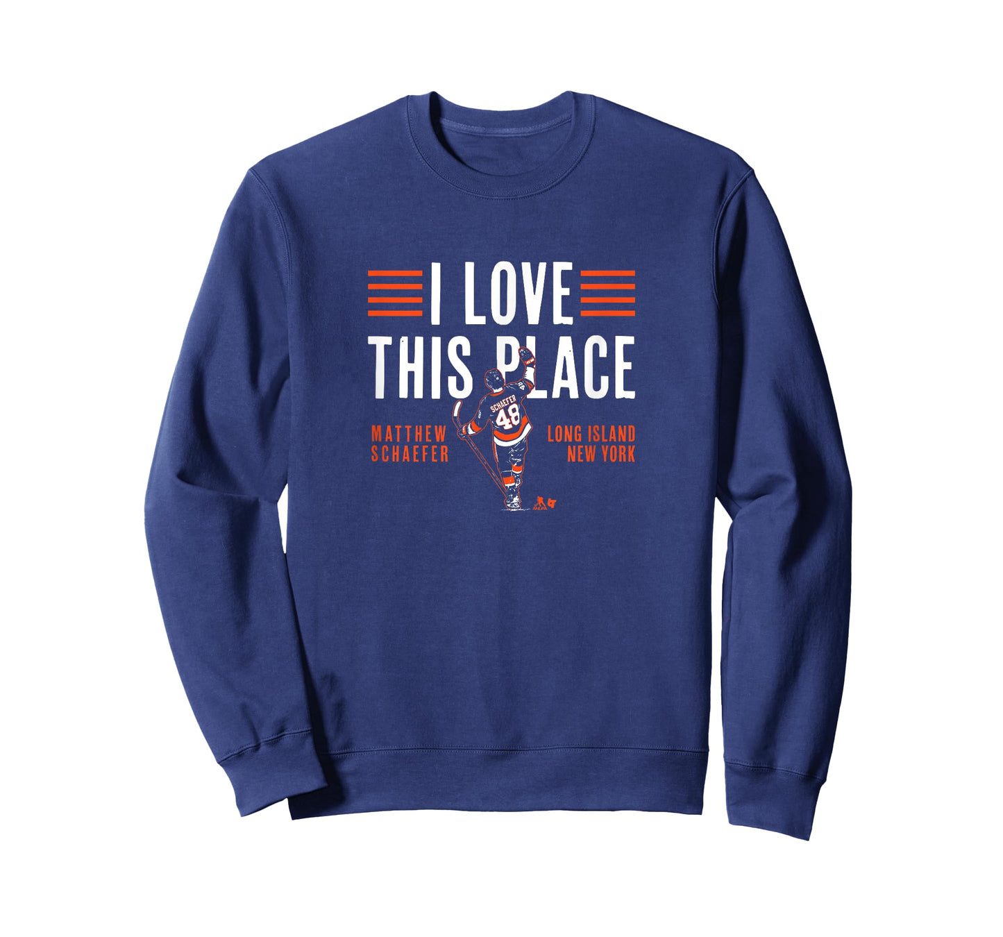 Matthew Schaefer - I Love This Place - New York Hockey T-Shirt