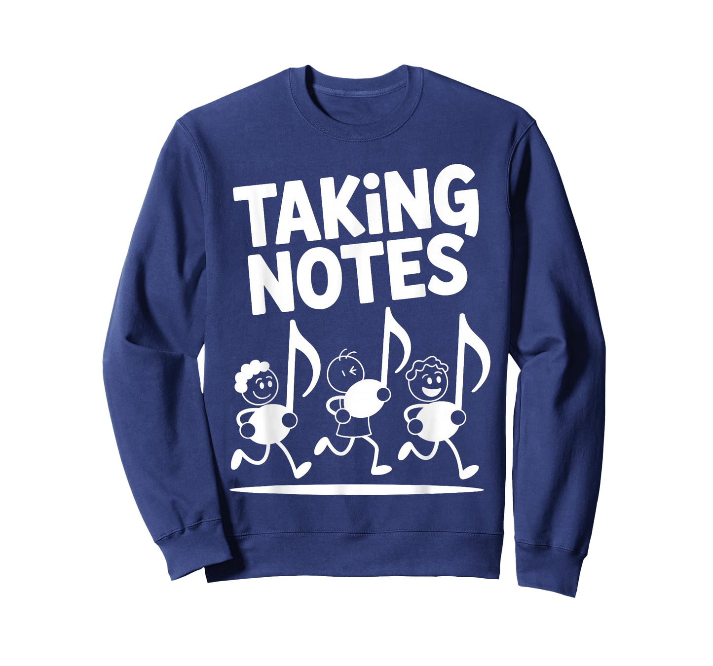 Taking Notes Funny Music Pun Cartoon Musician Graphic T-Shirt