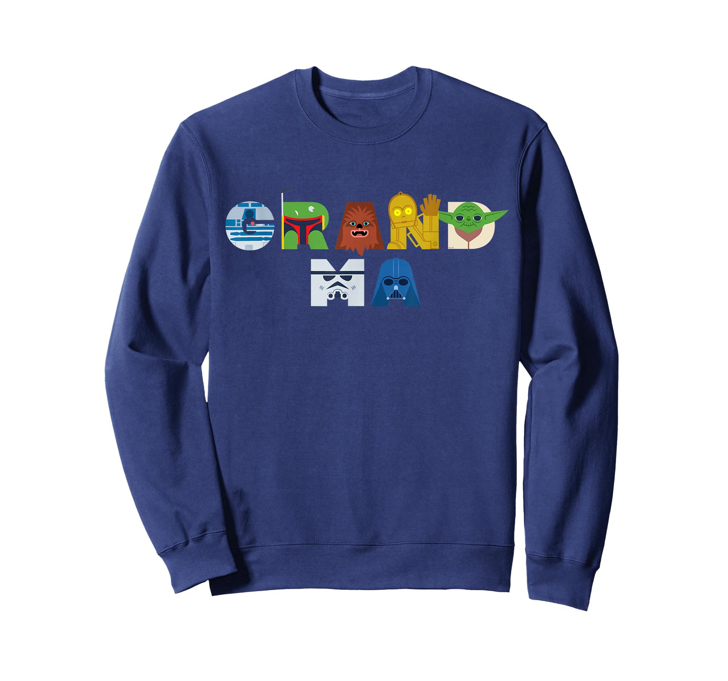 Star Wars Grandma Character Letters Family Trip Matching T-Shirt