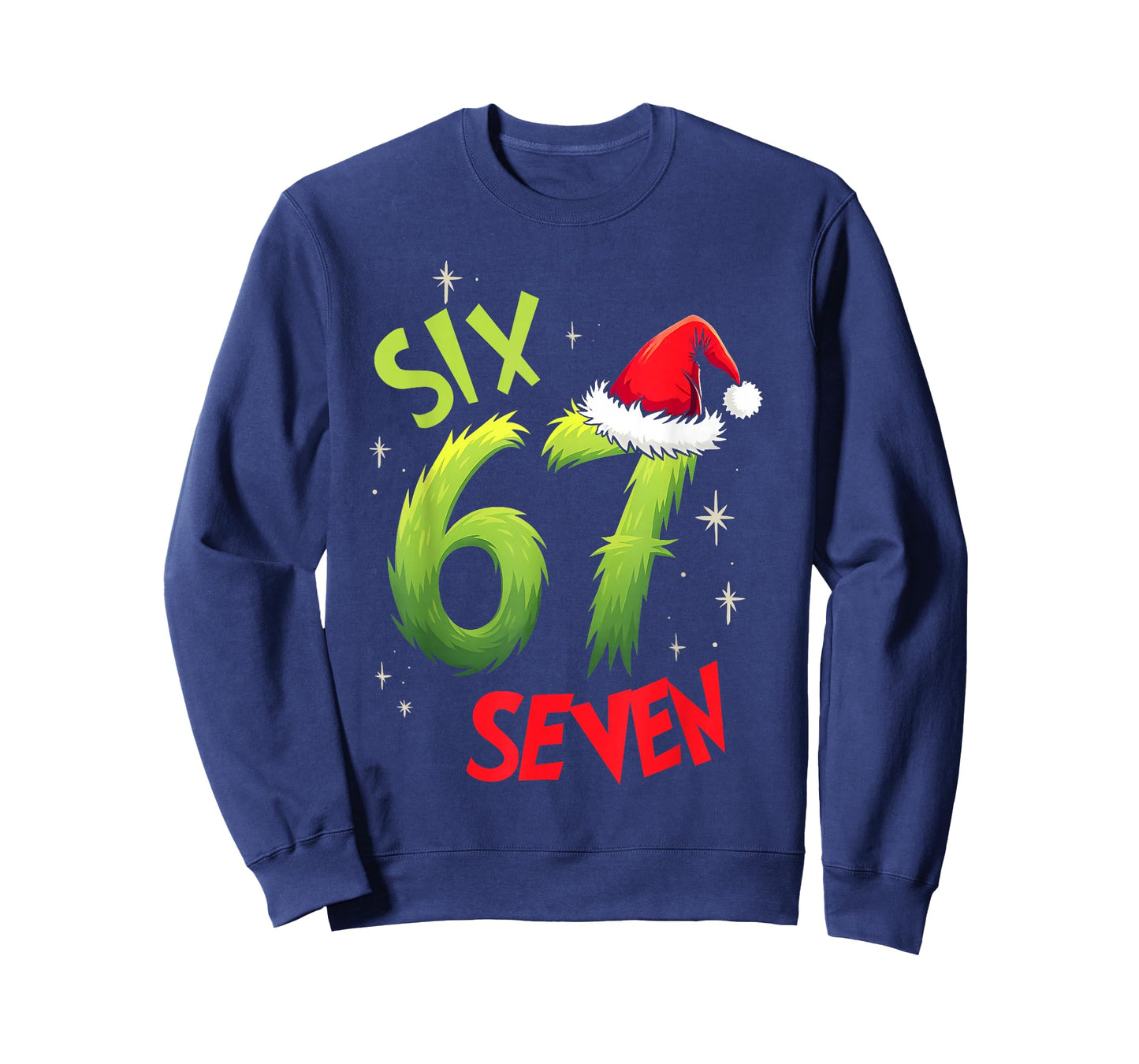 Six Seven 6 7 Gen Z Alpha Meme Slang Merry Christmas Holiday T-Shirt