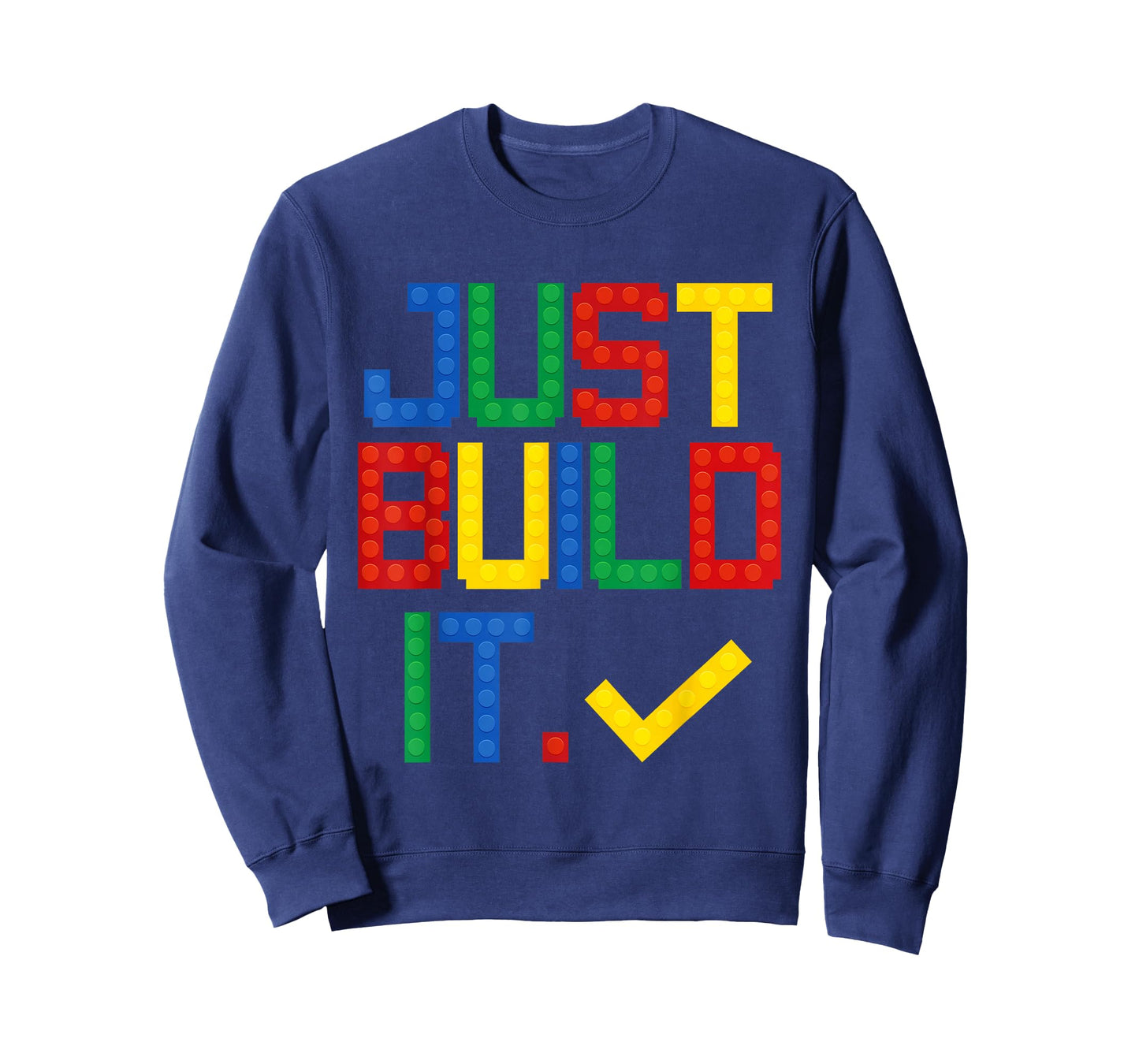 Just Build It Master Builder Kids Building Blocks Boys Girls T-Shirt