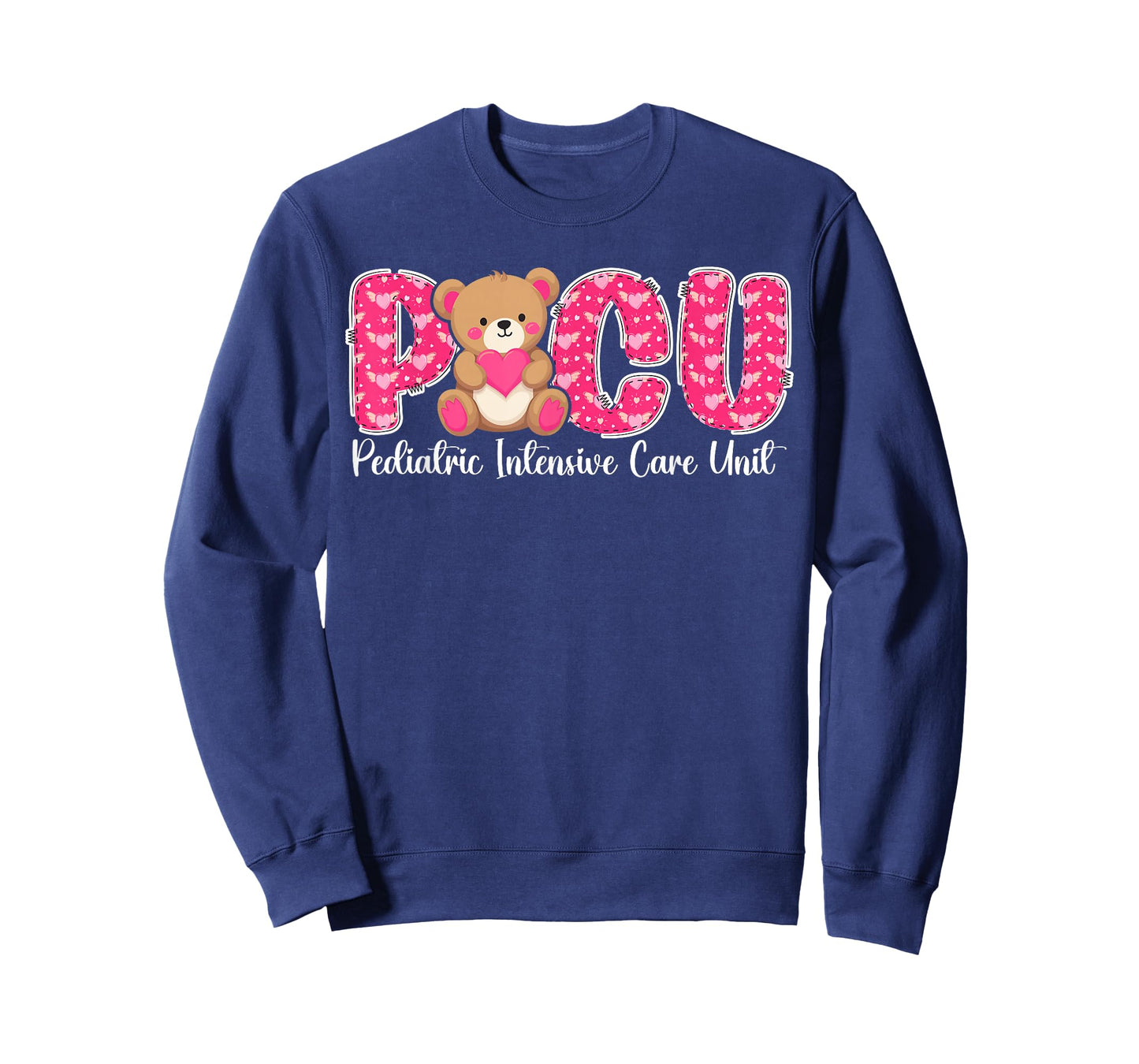 PICU Valentine Pediatric Intensive Care Unit Valentines Day T-Shirt