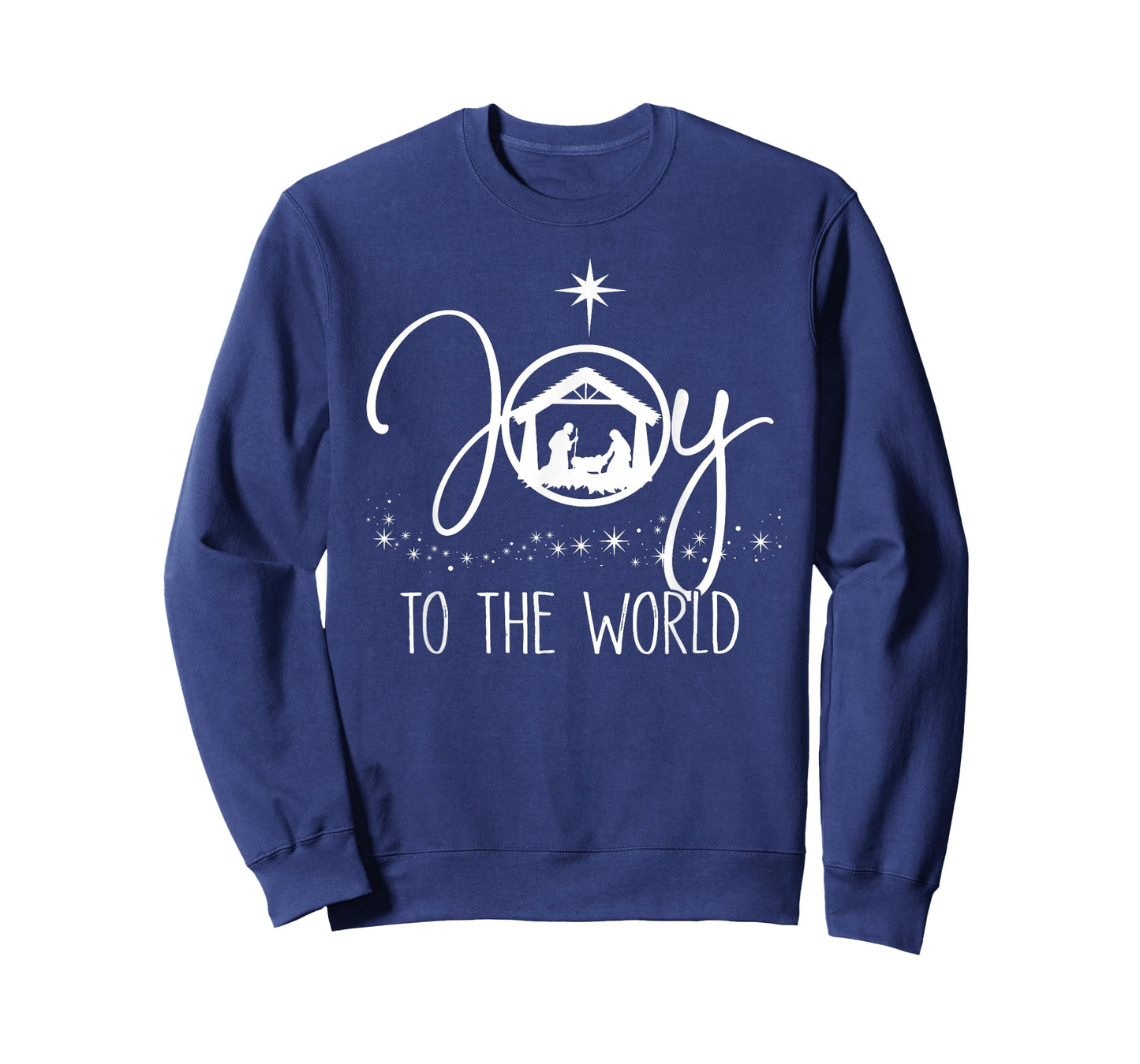 Joy to The World Jesus Christian Nativity Scence Christmas T-Shirt