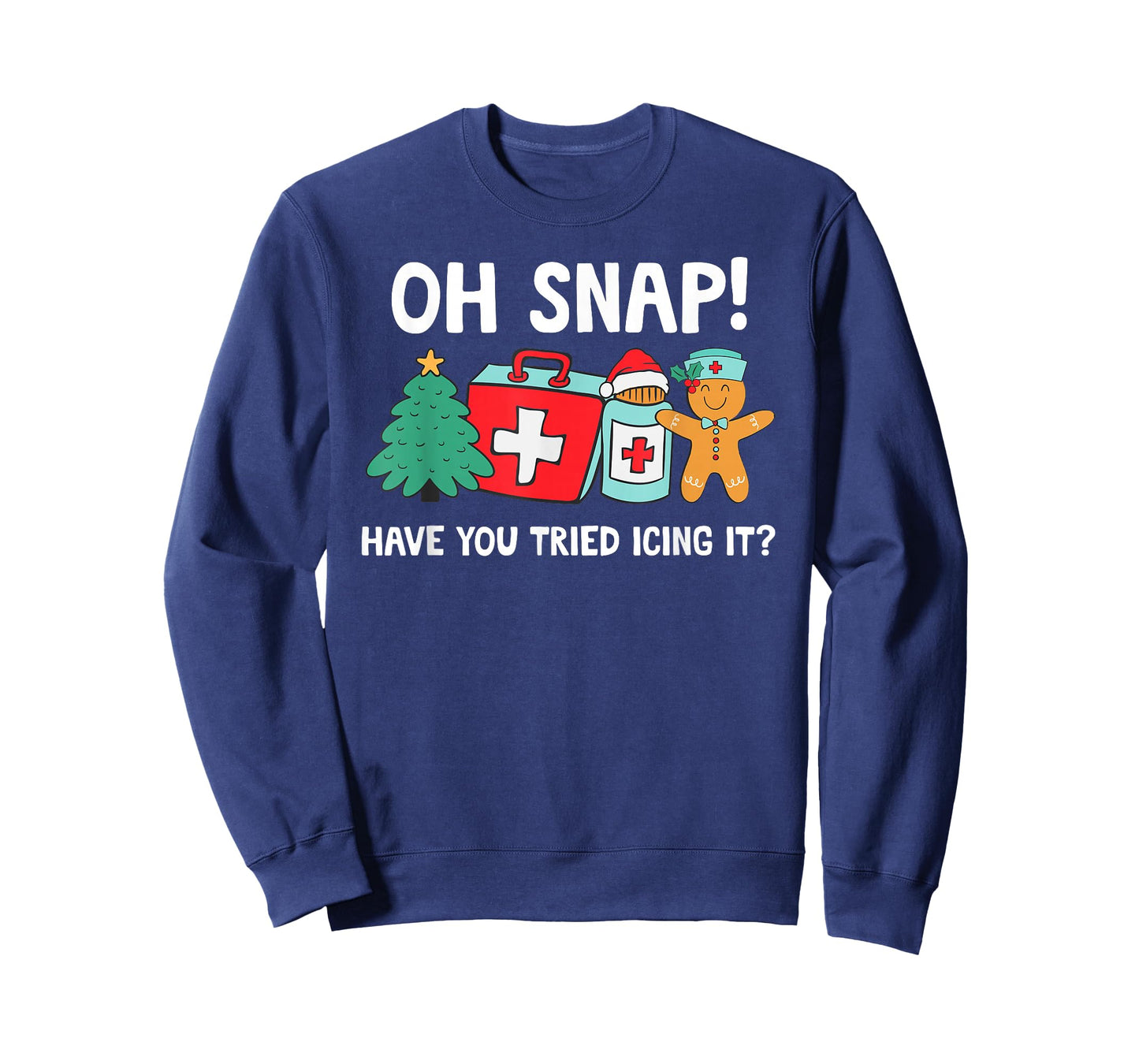 Funny Christmas Nurse Have You Tried Icing It Gingerbread T-Shirt