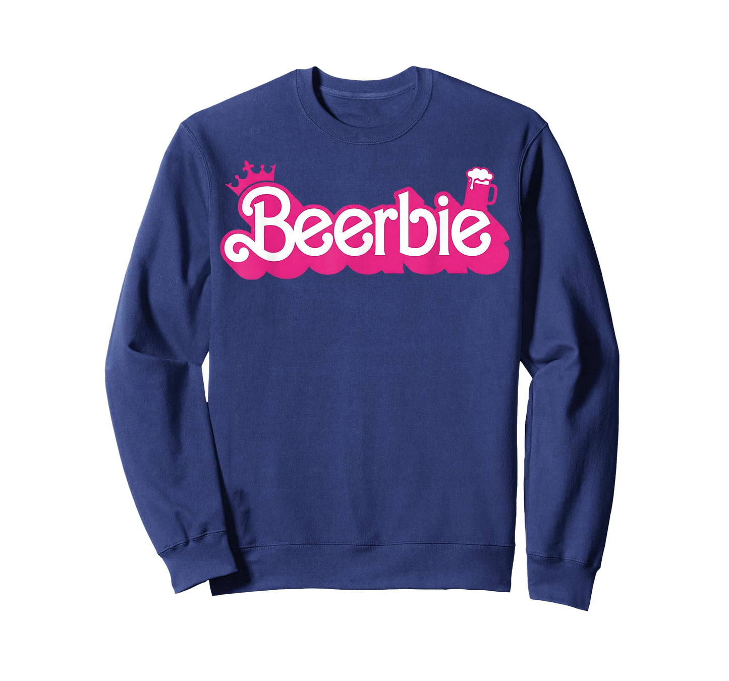 Beerbie Drinking Brewmaster Beer Day Pink Logo Girl Love Hop T-Shirt
