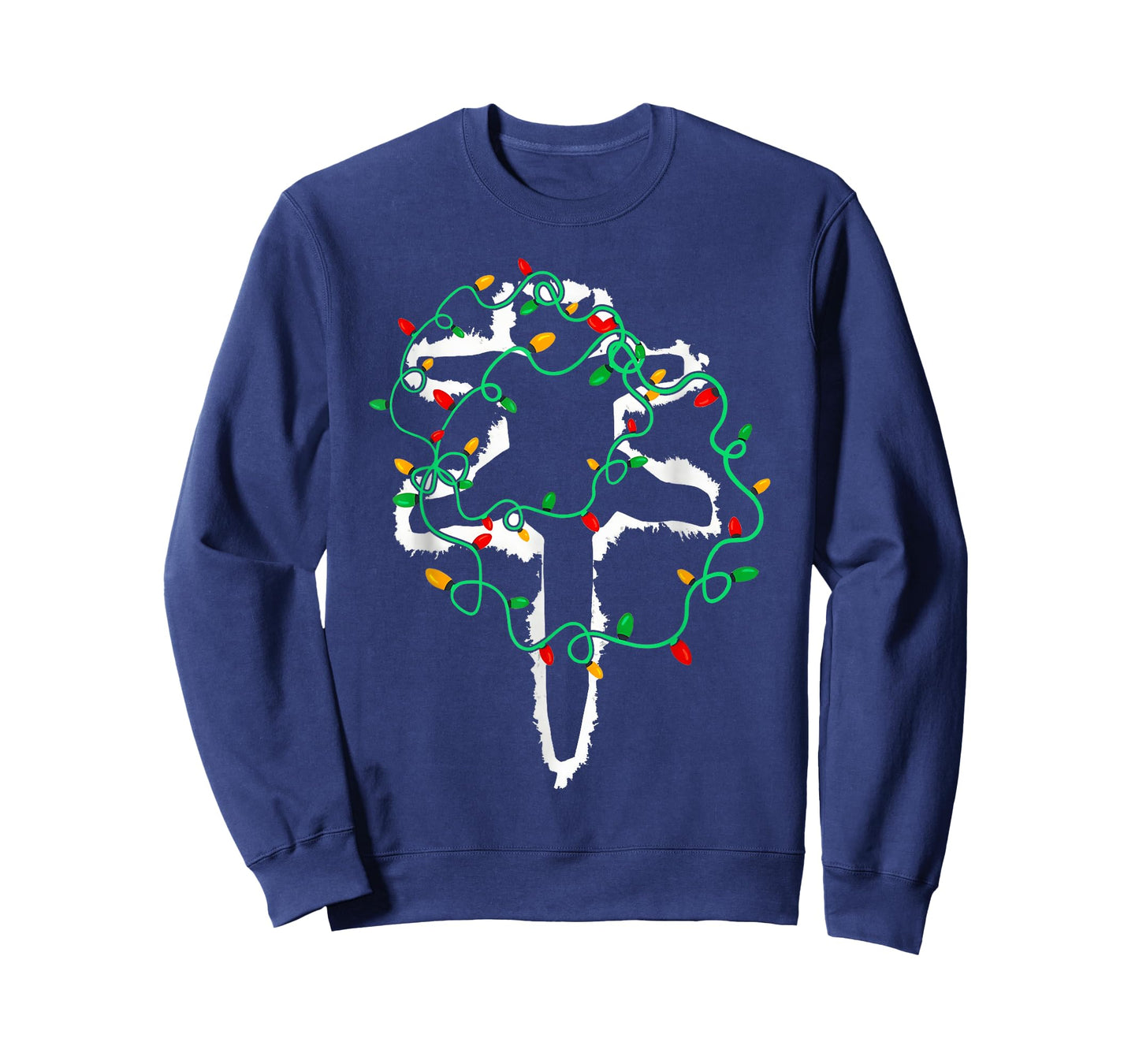 Cat Wrapped in Christmas Lights Meowy Cats Women Men Kids T-Shirt