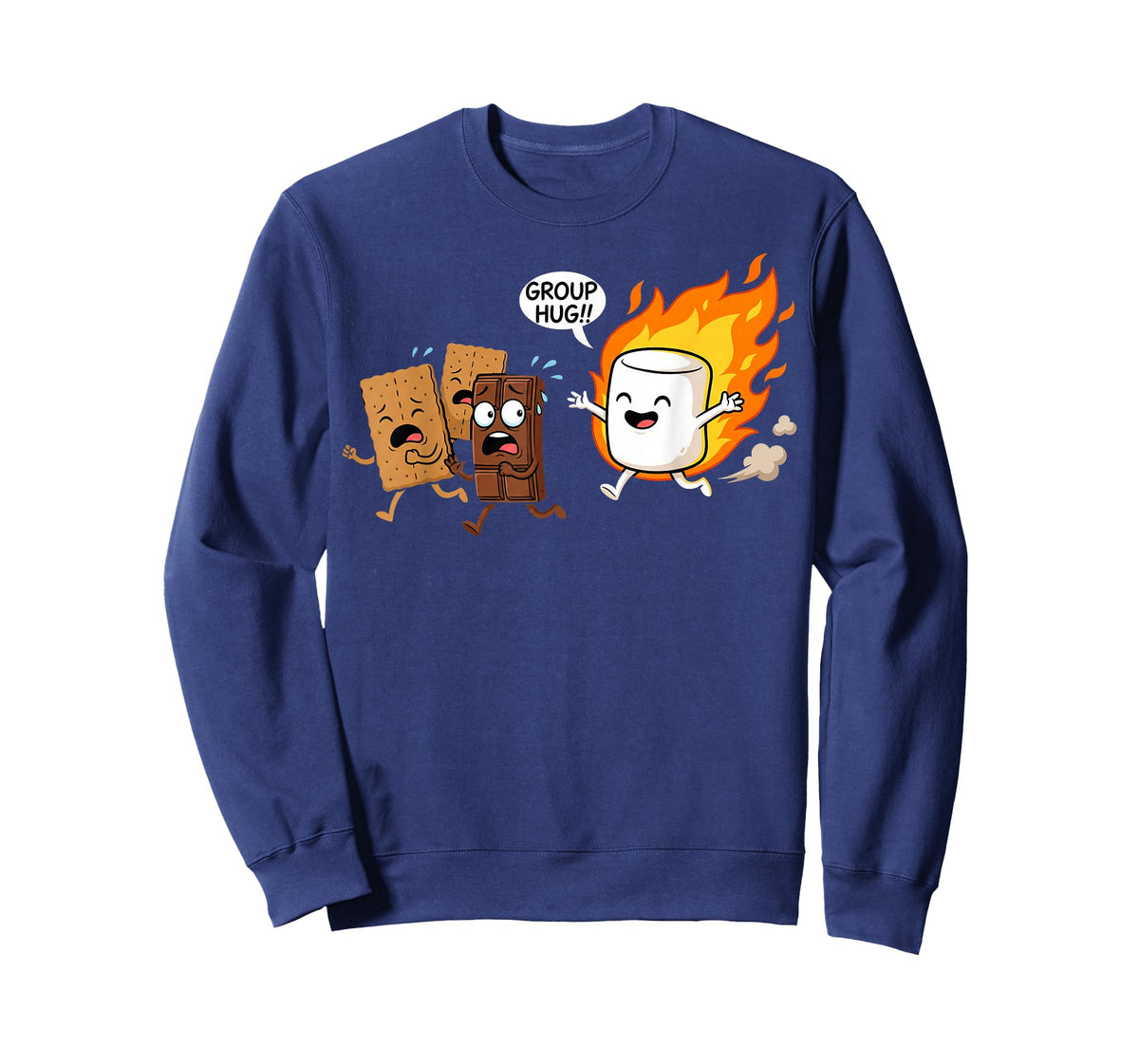 Group Hug Marshmallow Campfire Smores Funny Camping T-Shirt