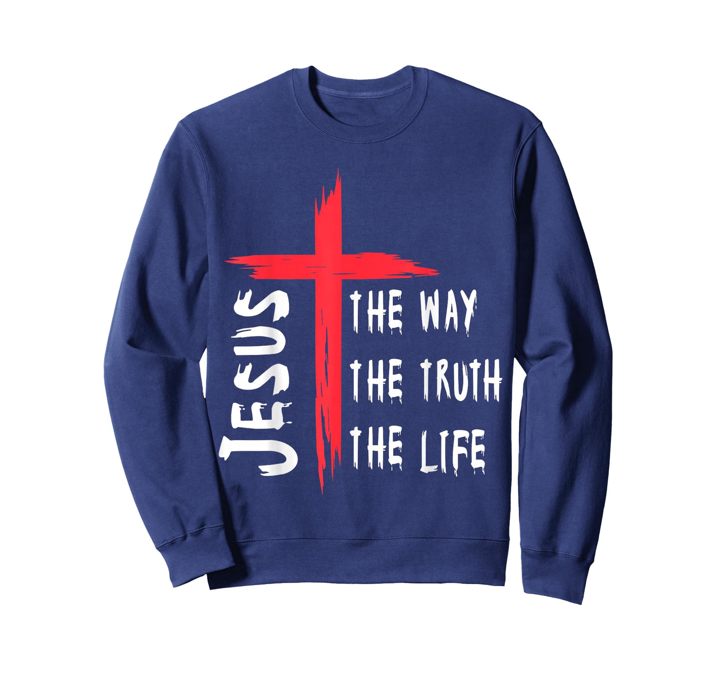 Jesus The Way The Truth The Life Christian Cross T-Shirt