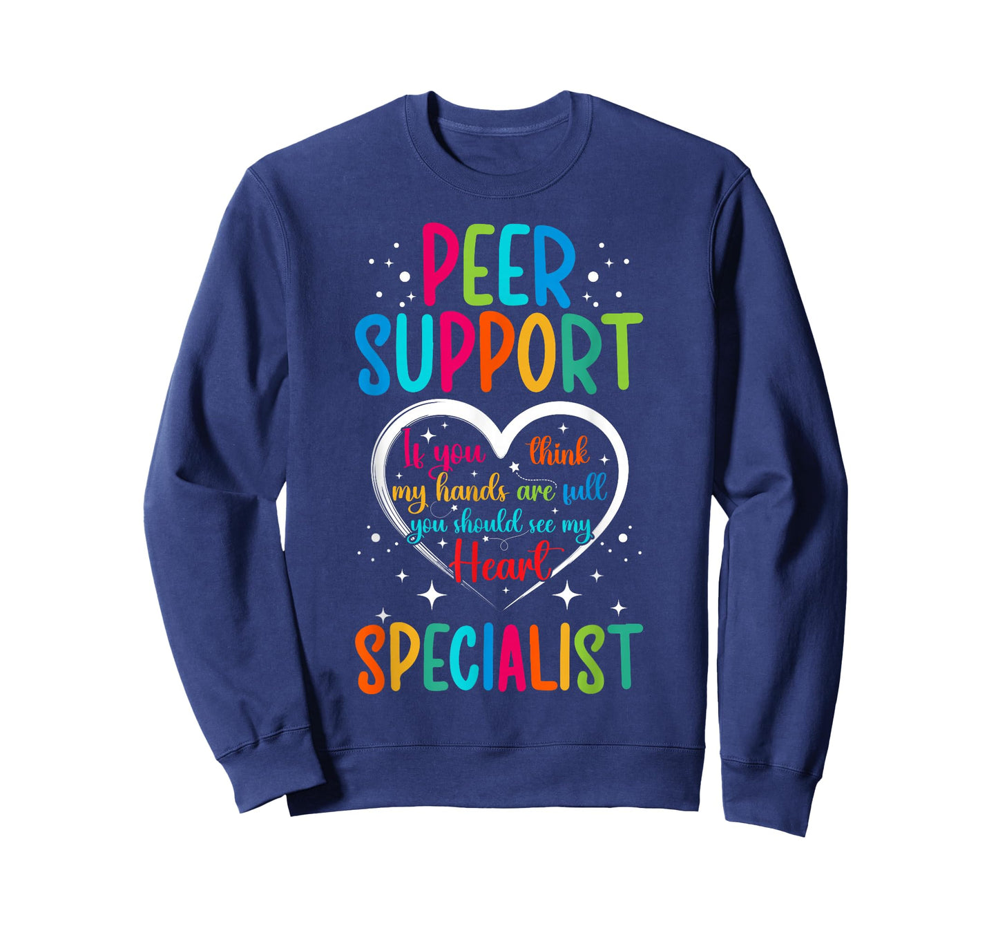 Peer Support Specialist Heart Peer Recovery Support T-Shirt