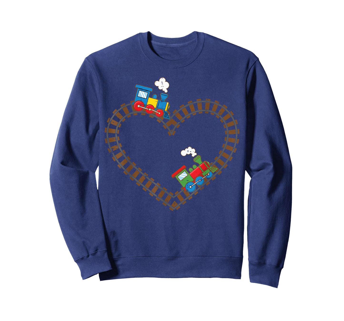Valentines Day Trains Heart Rail Cute Toddler Boys Kids T-Shirt