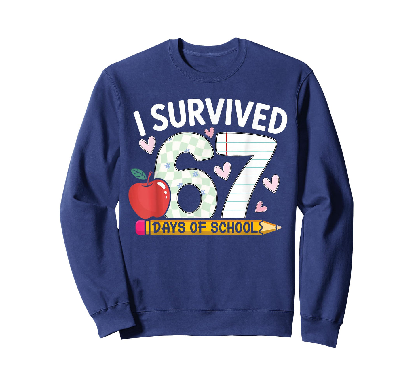 I Survived 67 Days of School Funny Student Style T-Shirt