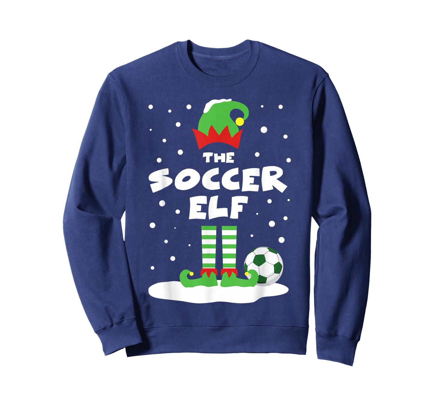 Soccer Elf Matching Group Family Holiday Christmas Costume T-Shirt