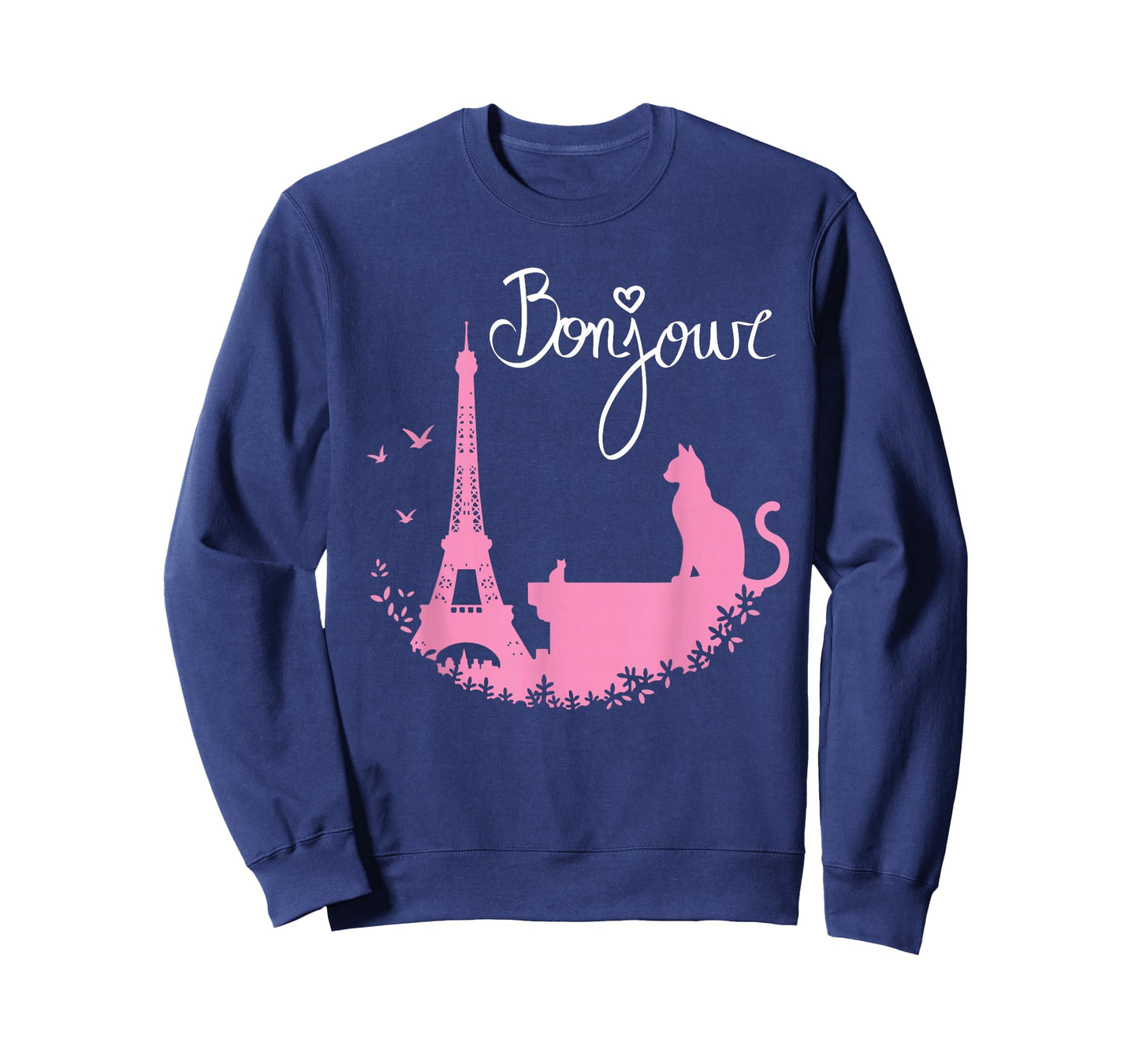 Paris Cat Eiffel Tower Cute French Design T-Shirt