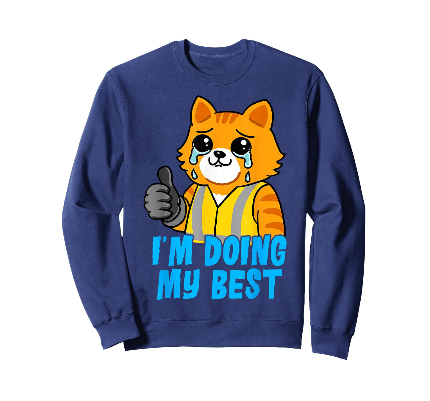 Cat Coworker Swagazon Associate I'm Doing My Best Crying Cat T-Shirt