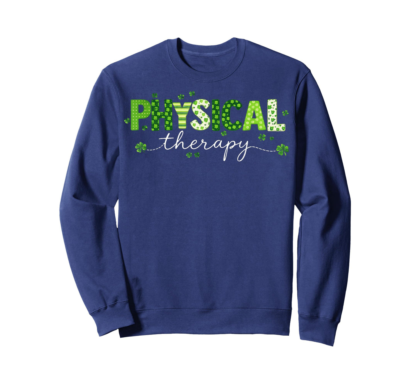 Groovy Physical Therapy Lucky Shamrock St Patrick's Day T-Shirt