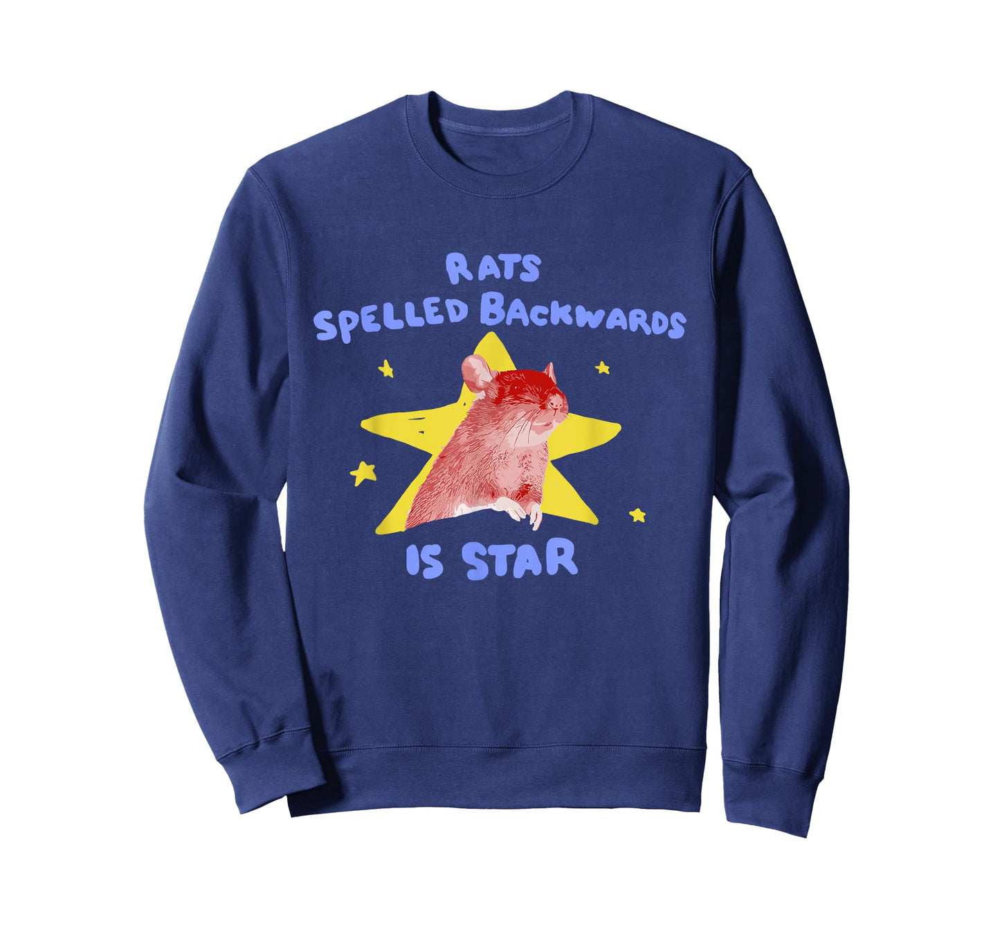 Rats Spelled Backwards is Star Rat Meme Rat Lover Animal T-Shirt