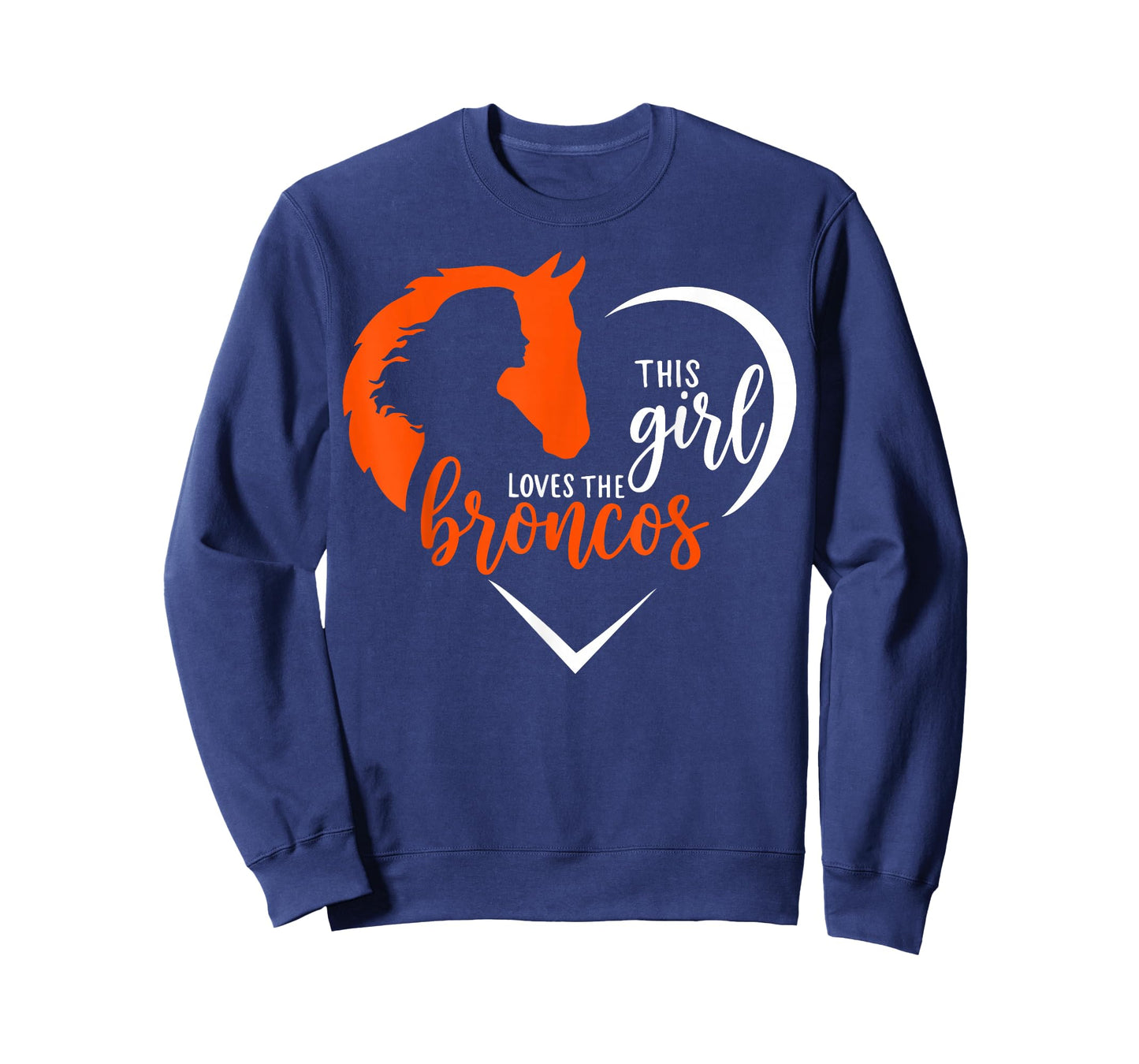 This Girl Loves Broncos Cute Quote Gift for Men Women Kid T-Shirt